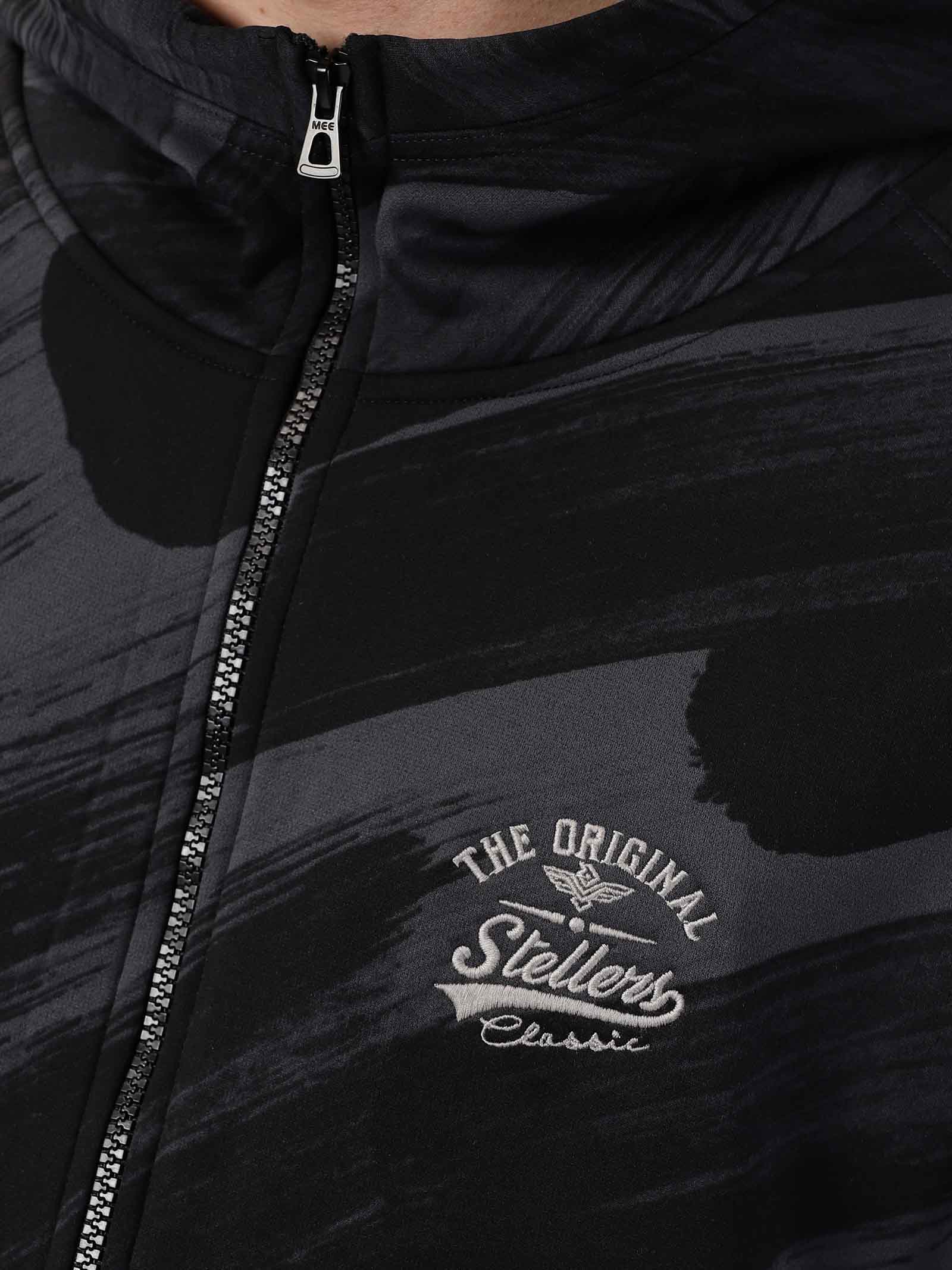 Black Men's Zipper Hoodie Camo - Image 5
