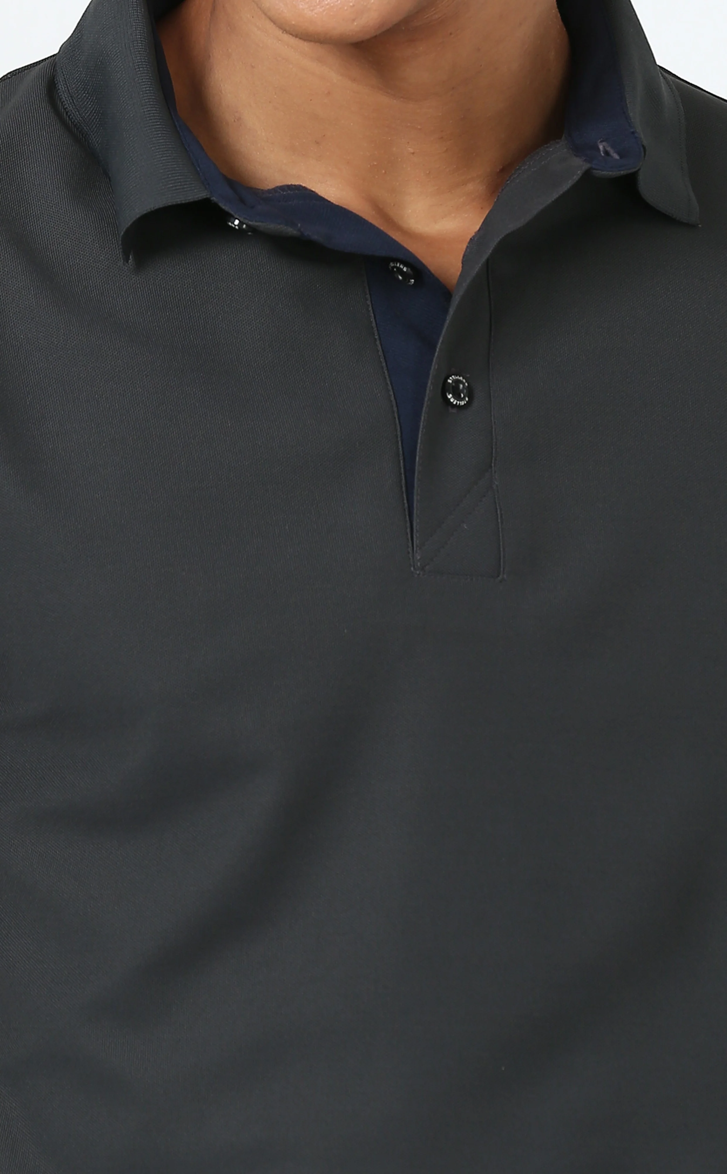 Dark Grey Classic Golf Polo T-Shirt - Image 5