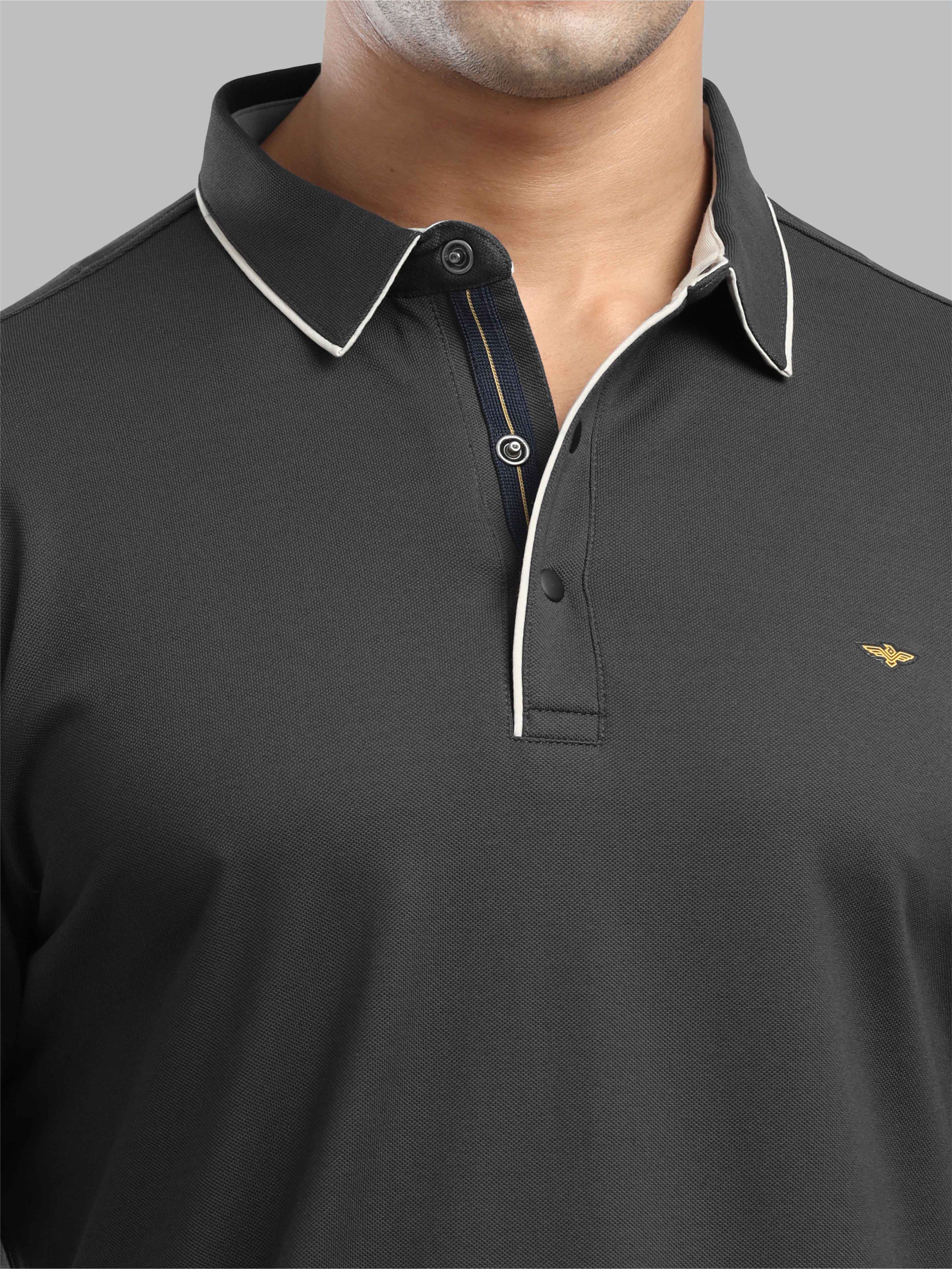 Dark Grey Men Premium SoftBerry PQ Polo T-Shirt - Image 5
