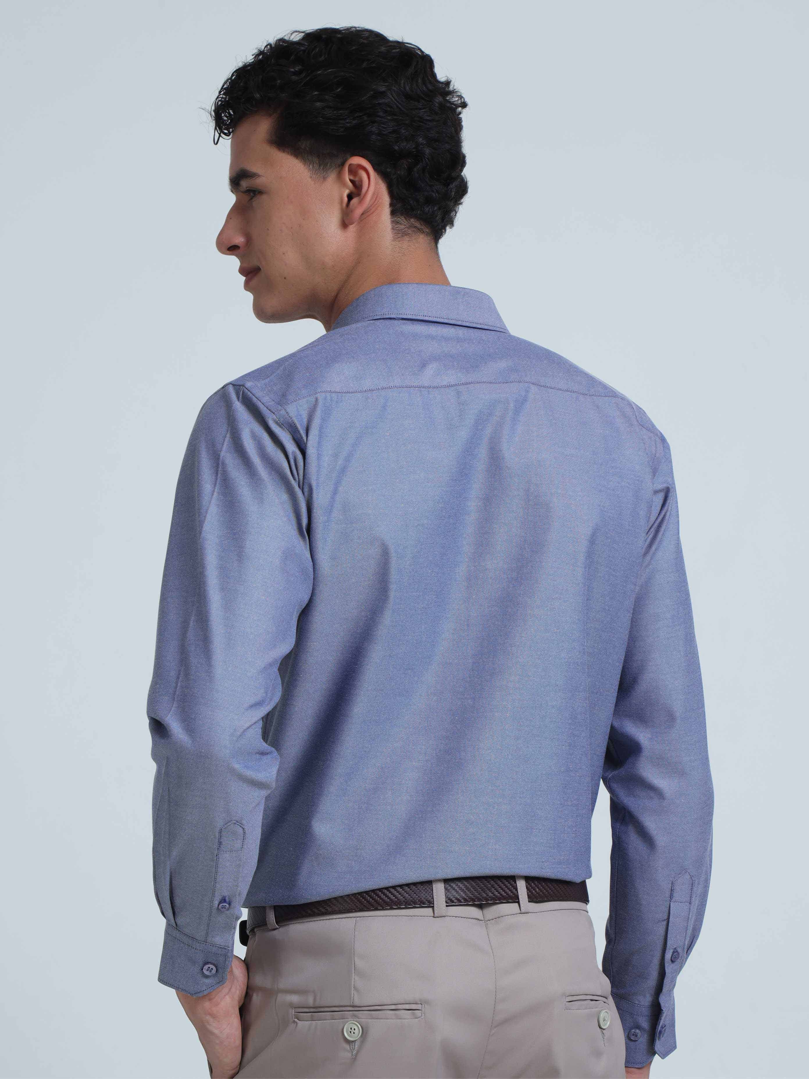 Deep Blue Men's Premium Oxford Office Formals - Image 4