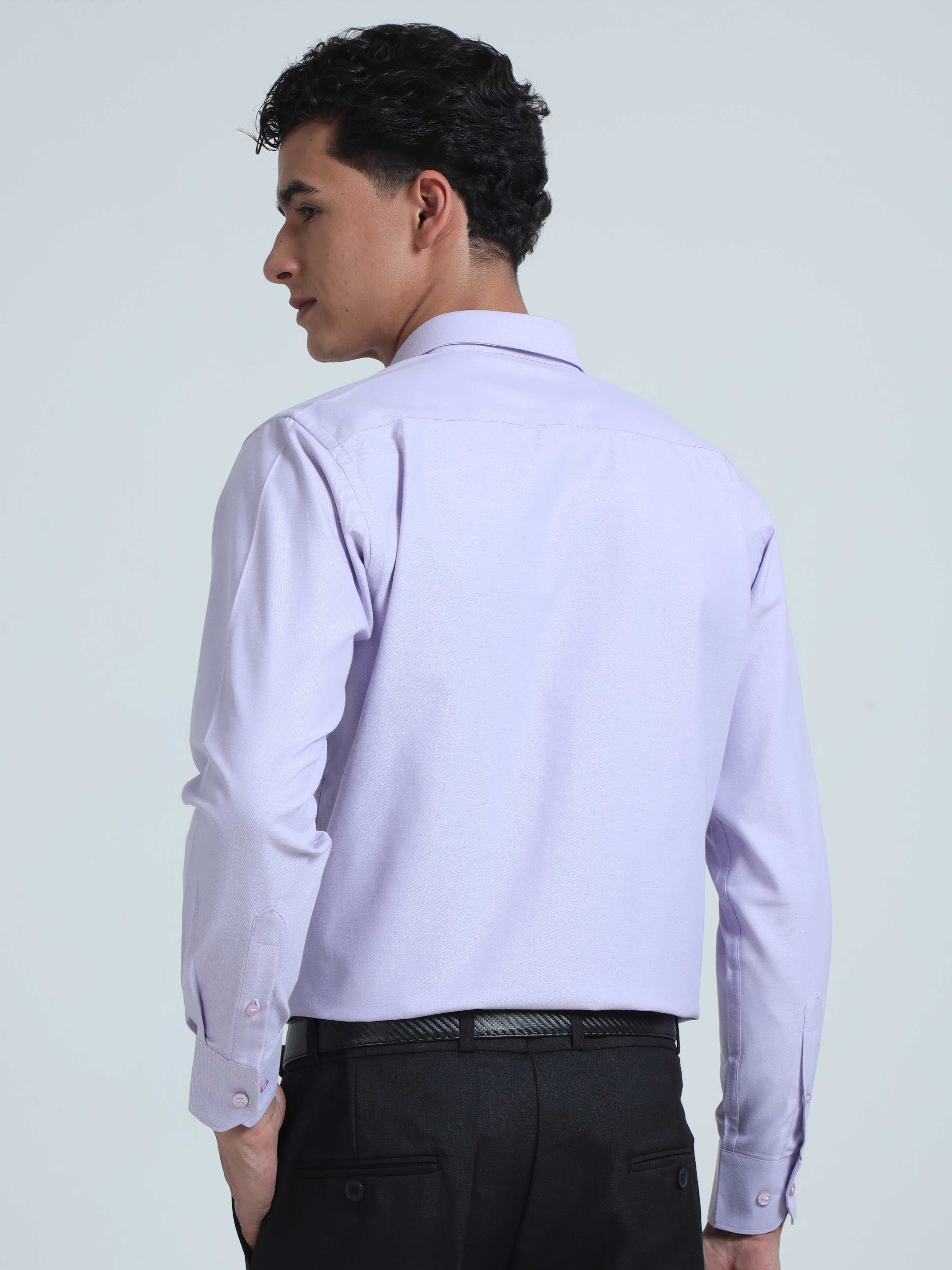 Light Purple Men's Premium Oxford Office Formals - Image 4