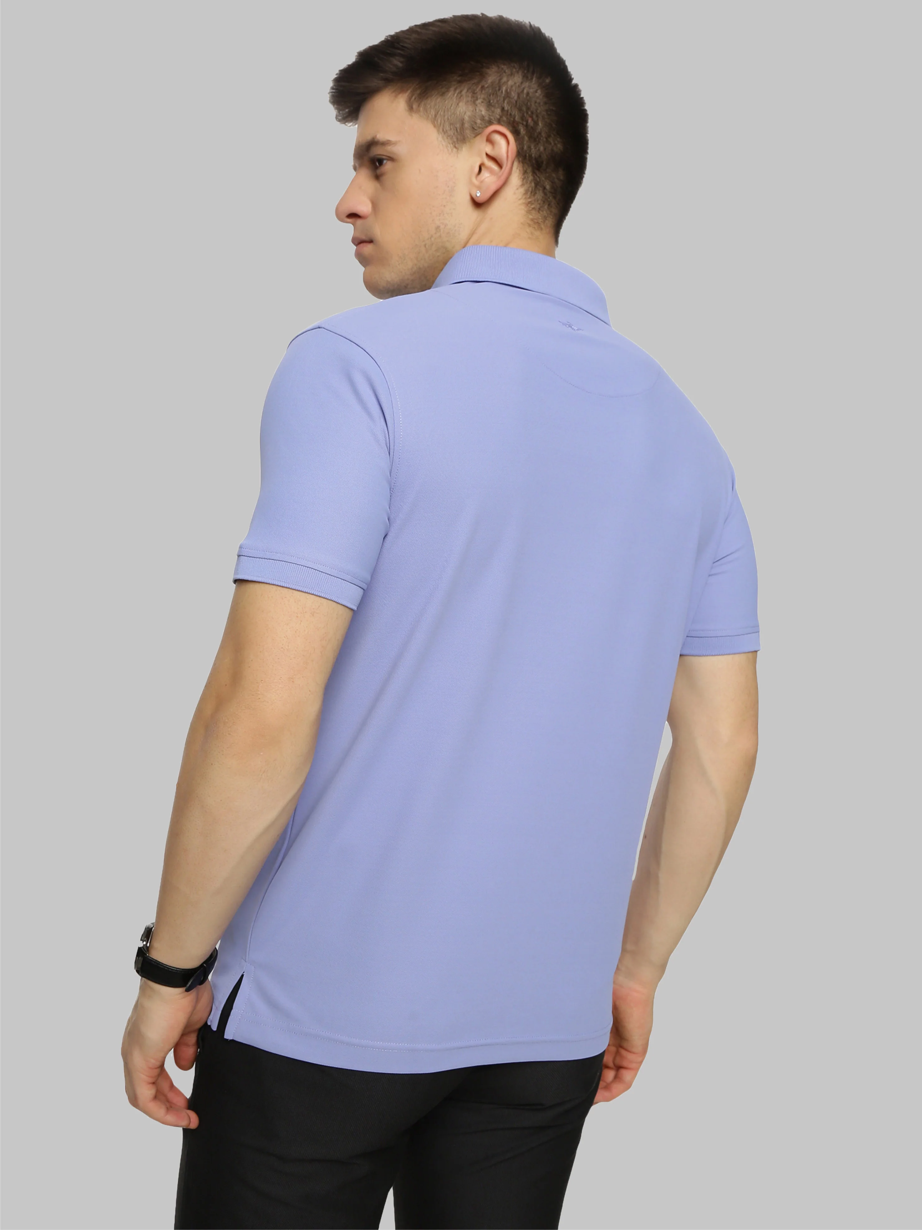 Light Purple Signature Golf Polo T-Shirt - Image 4