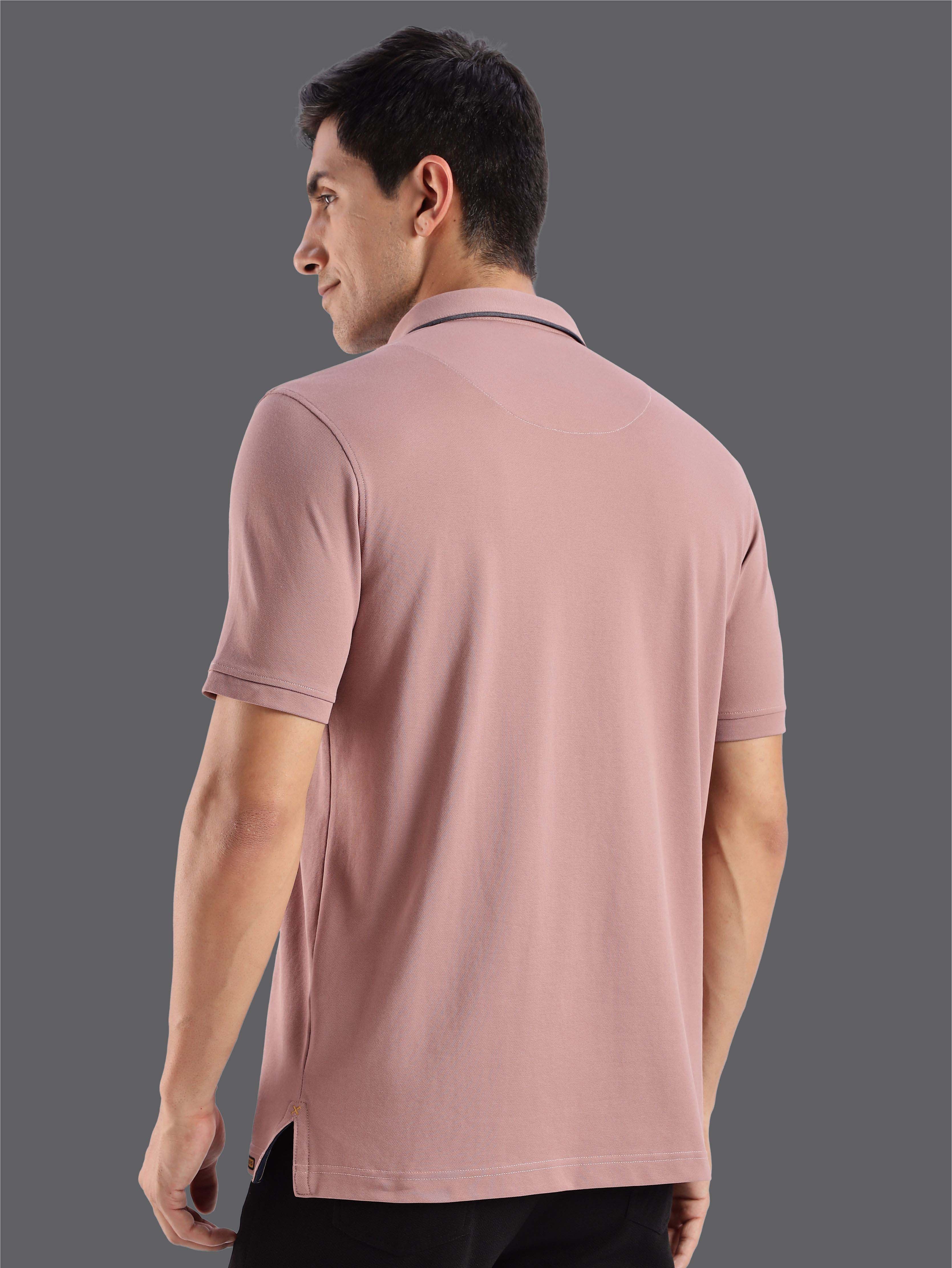 Mauve Men Premium SoftBerry PQ Polo T-Shirt - Image 4