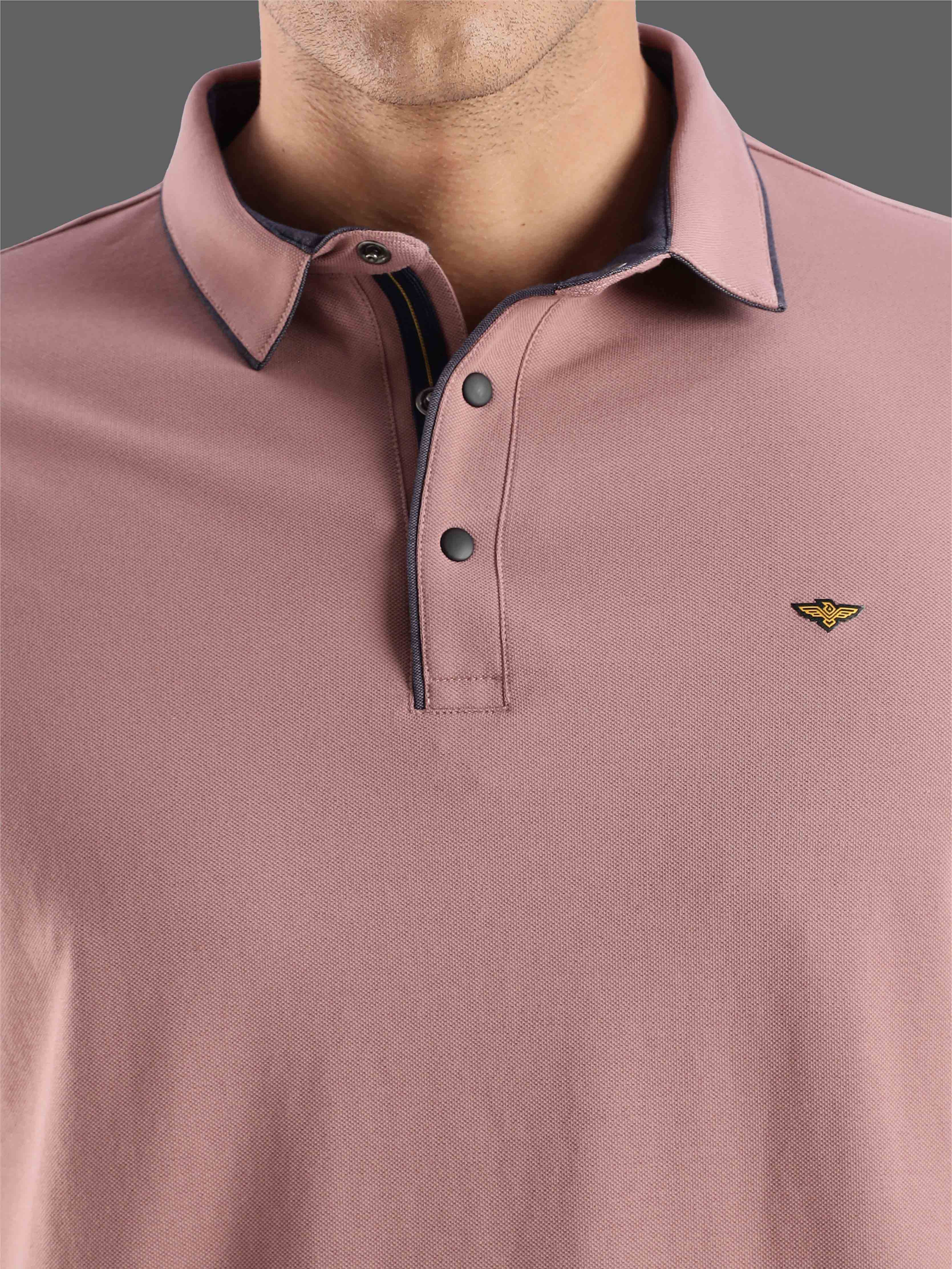 Mauve Men Premium SoftBerry PQ Polo T-Shirt - Image 5