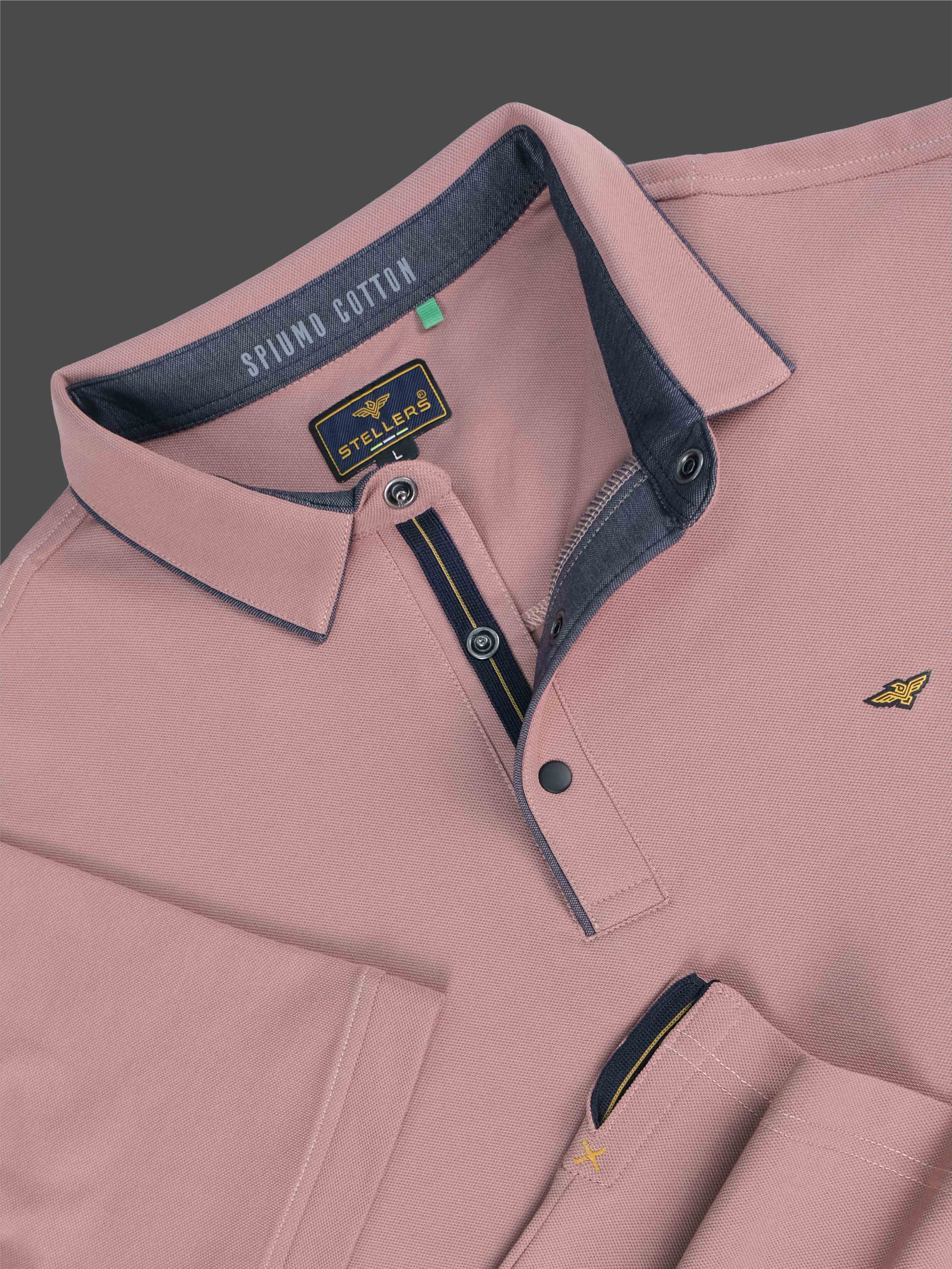 Mauve Men Premium SoftBerry PQ Polo T-Shirt - Image 7