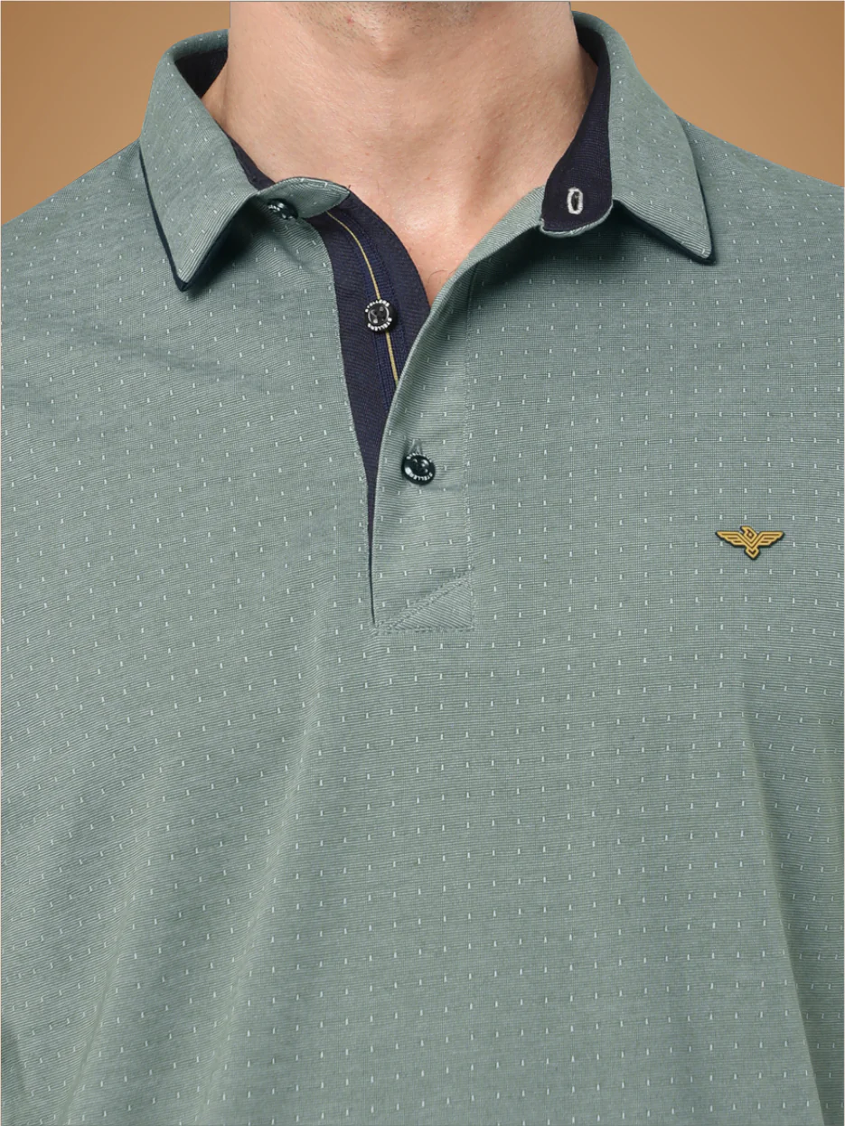 Men's Dropman Classic Polo T-Shirt Pista Green - Image 5