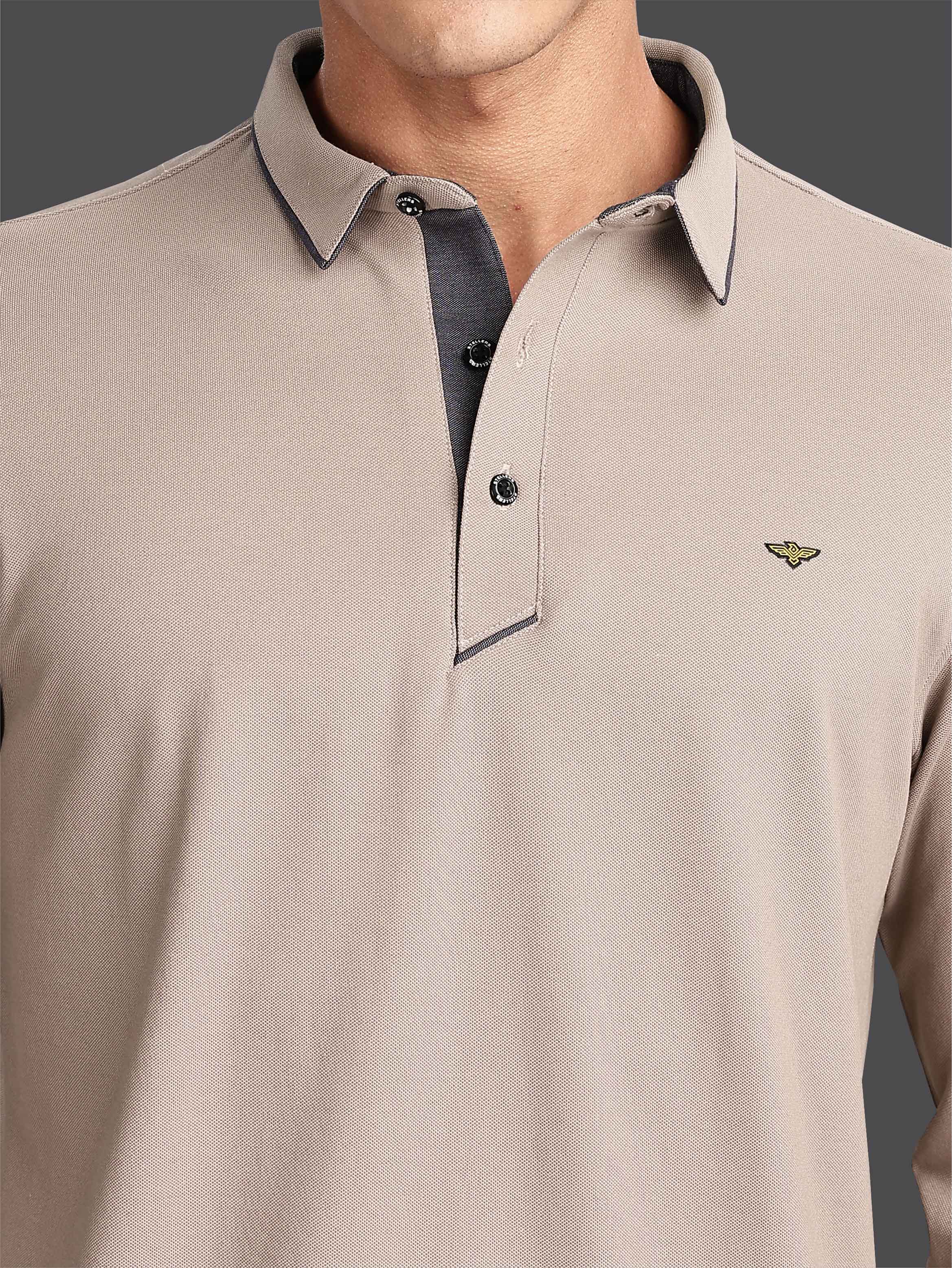 Men's Full Sleeve Soft Berry PQ Polo T shirt - Image 5