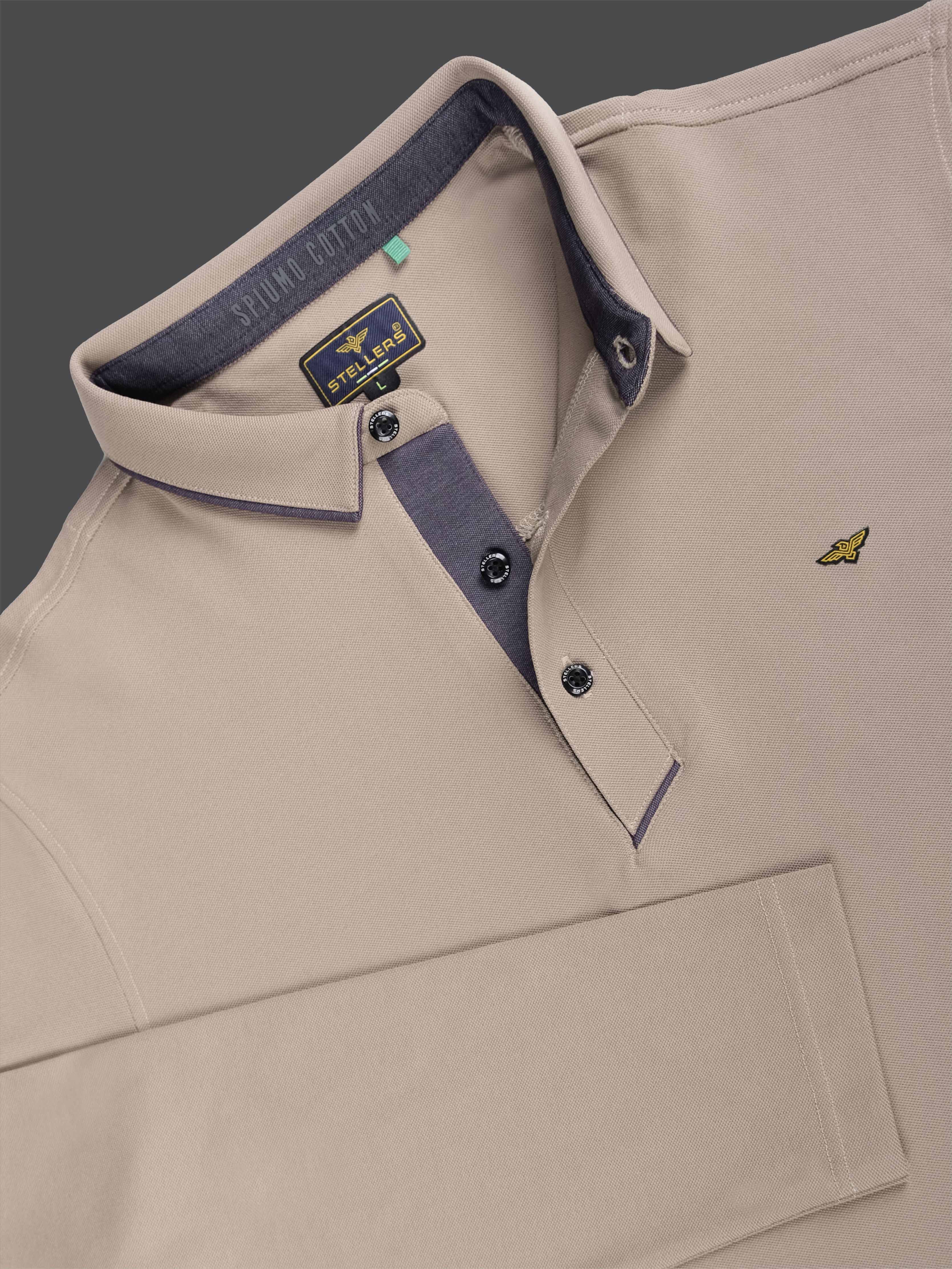 Men's Full Sleeve Soft Berry PQ Polo T shirt - Image 7