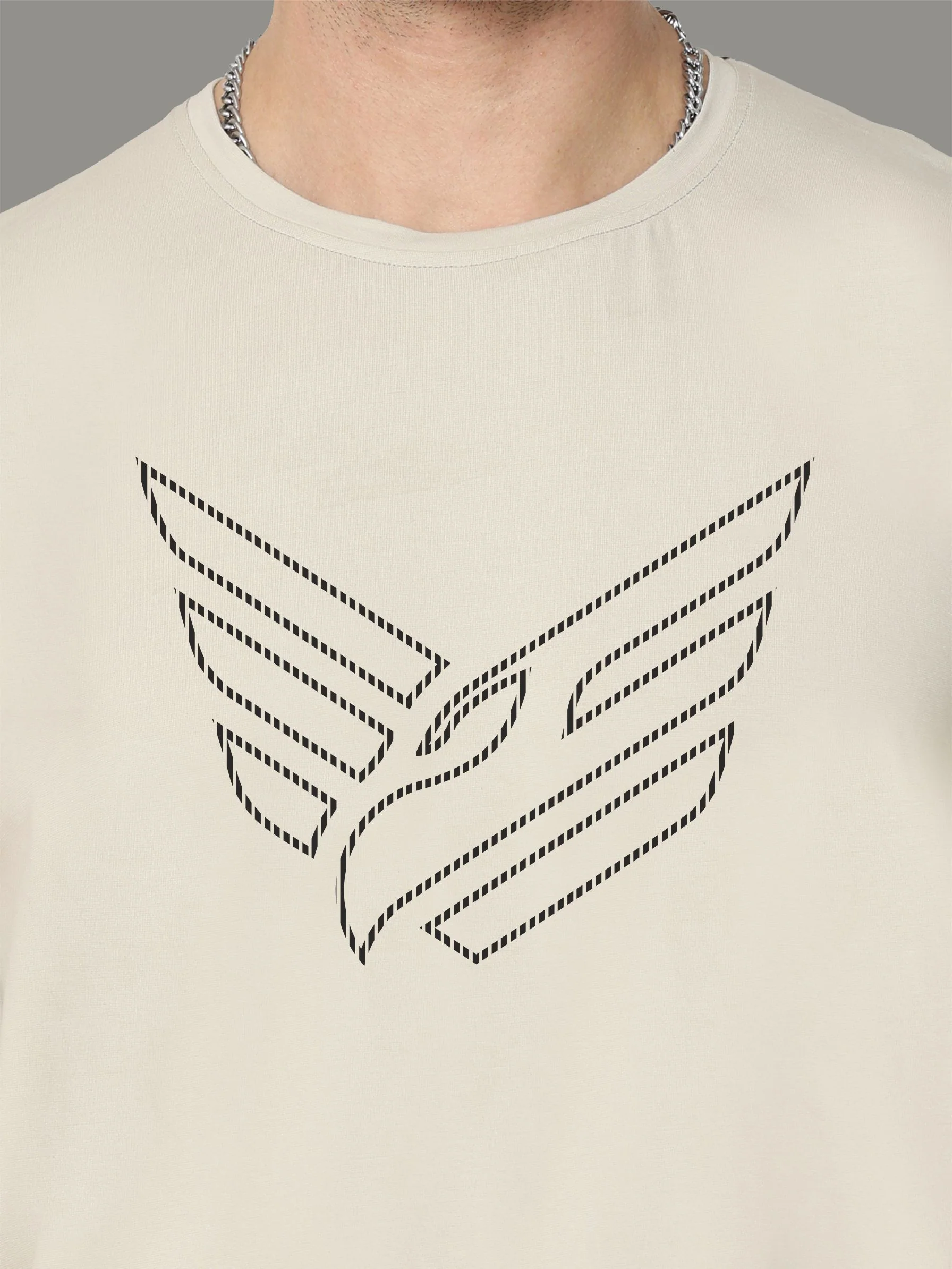 Moose Grey Men's Crew Neck T-Shirts - Image 6