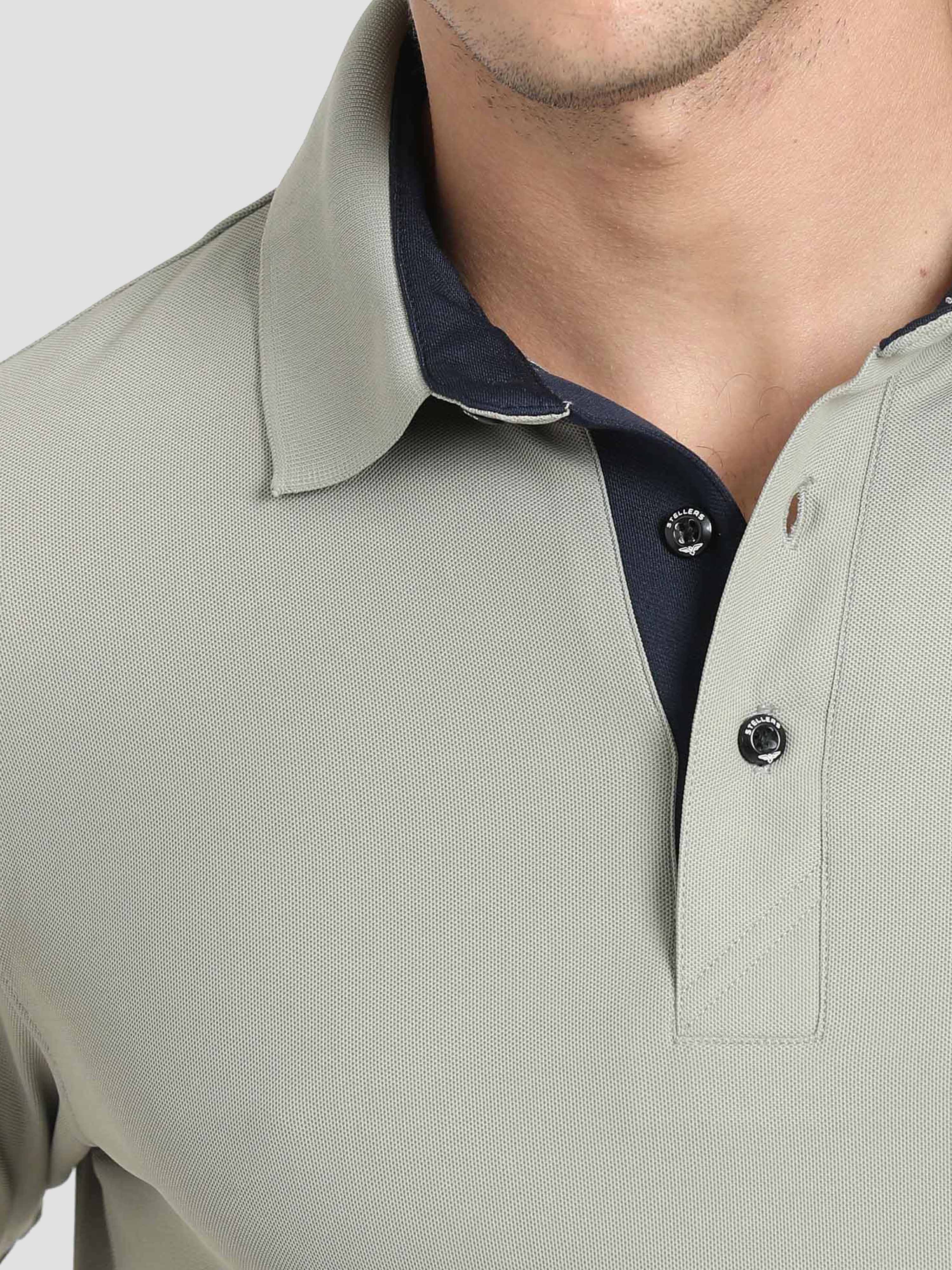 Moose Grey Golf Polo T-Shirt - Image 5
