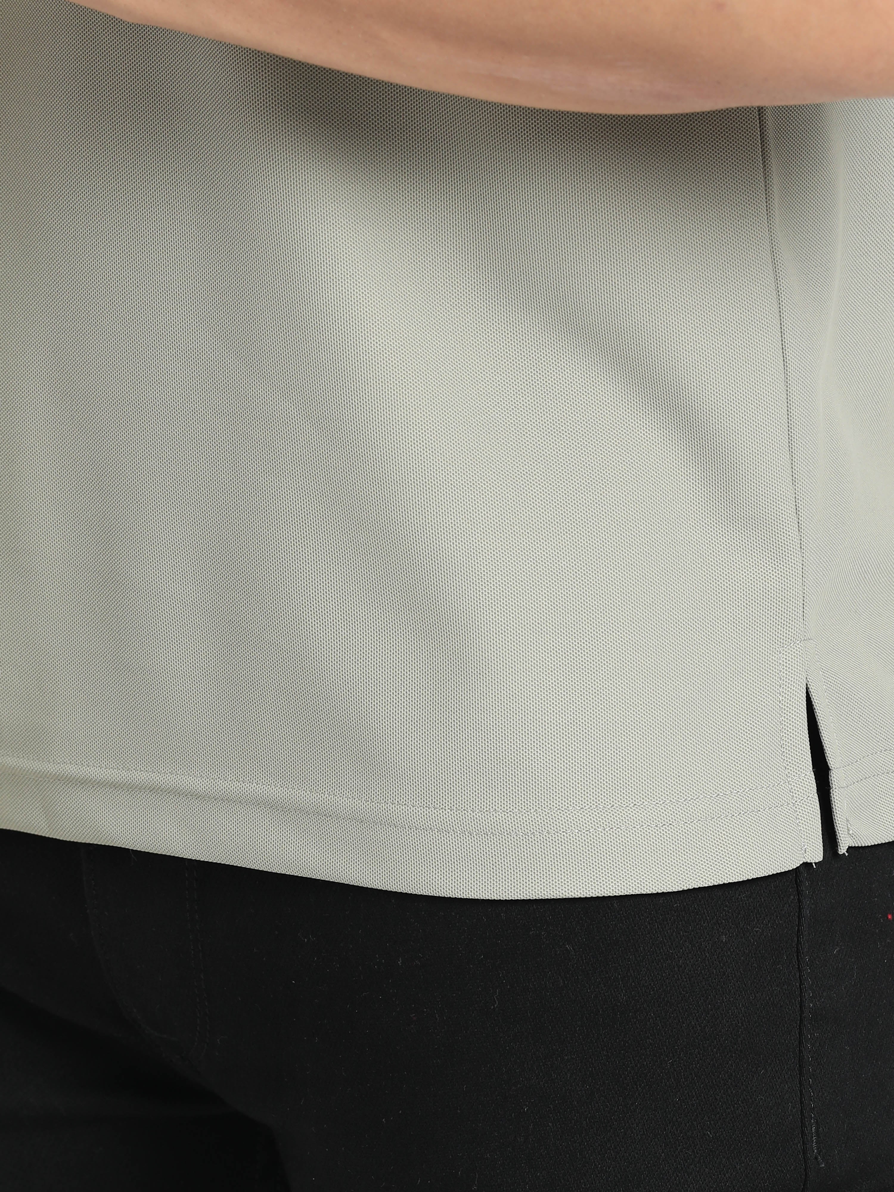 Moose Grey Golf Polo T-Shirt - Image 6