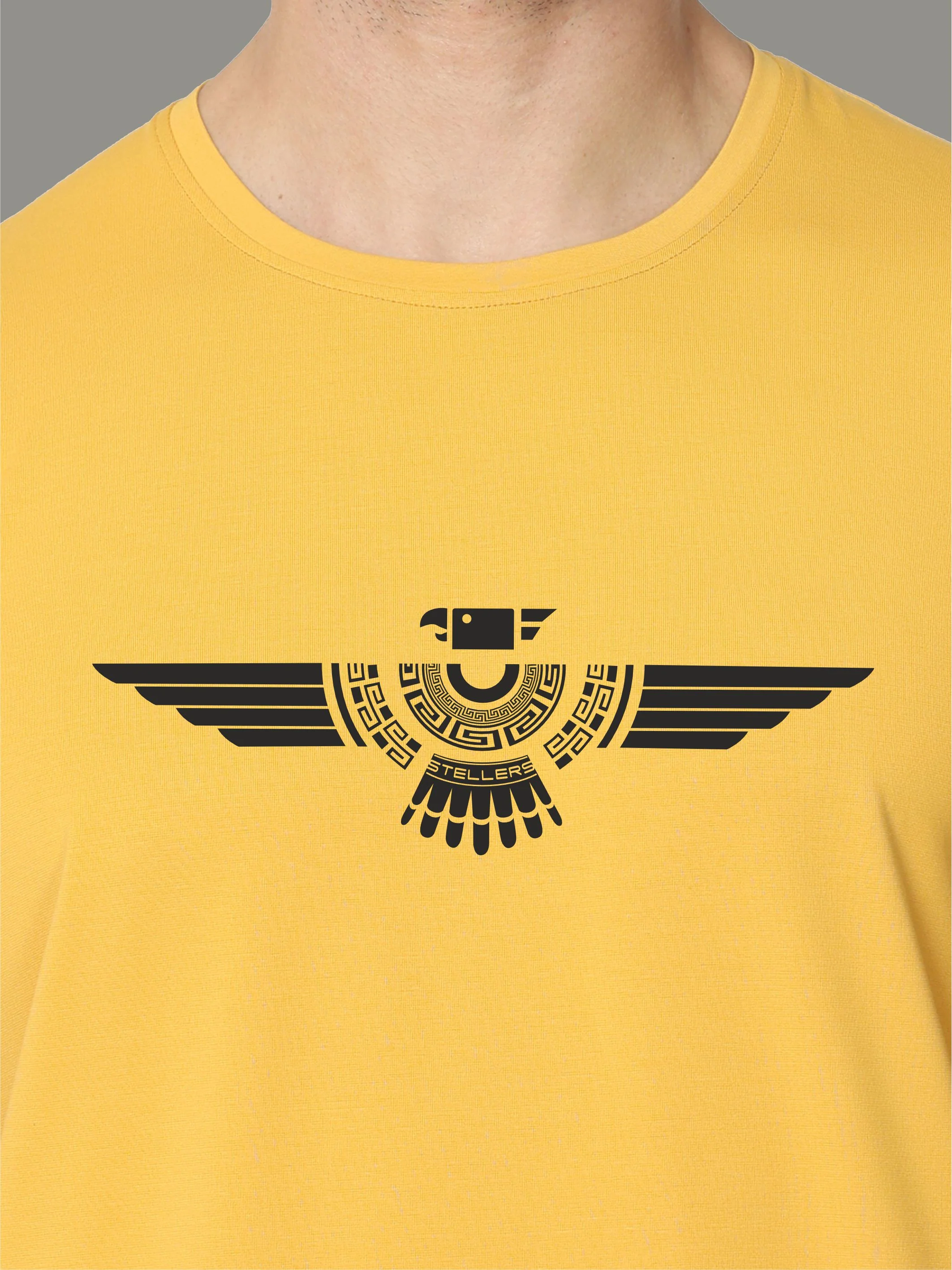 Mustard Men's Crew Neck T-Shirts - Image 6