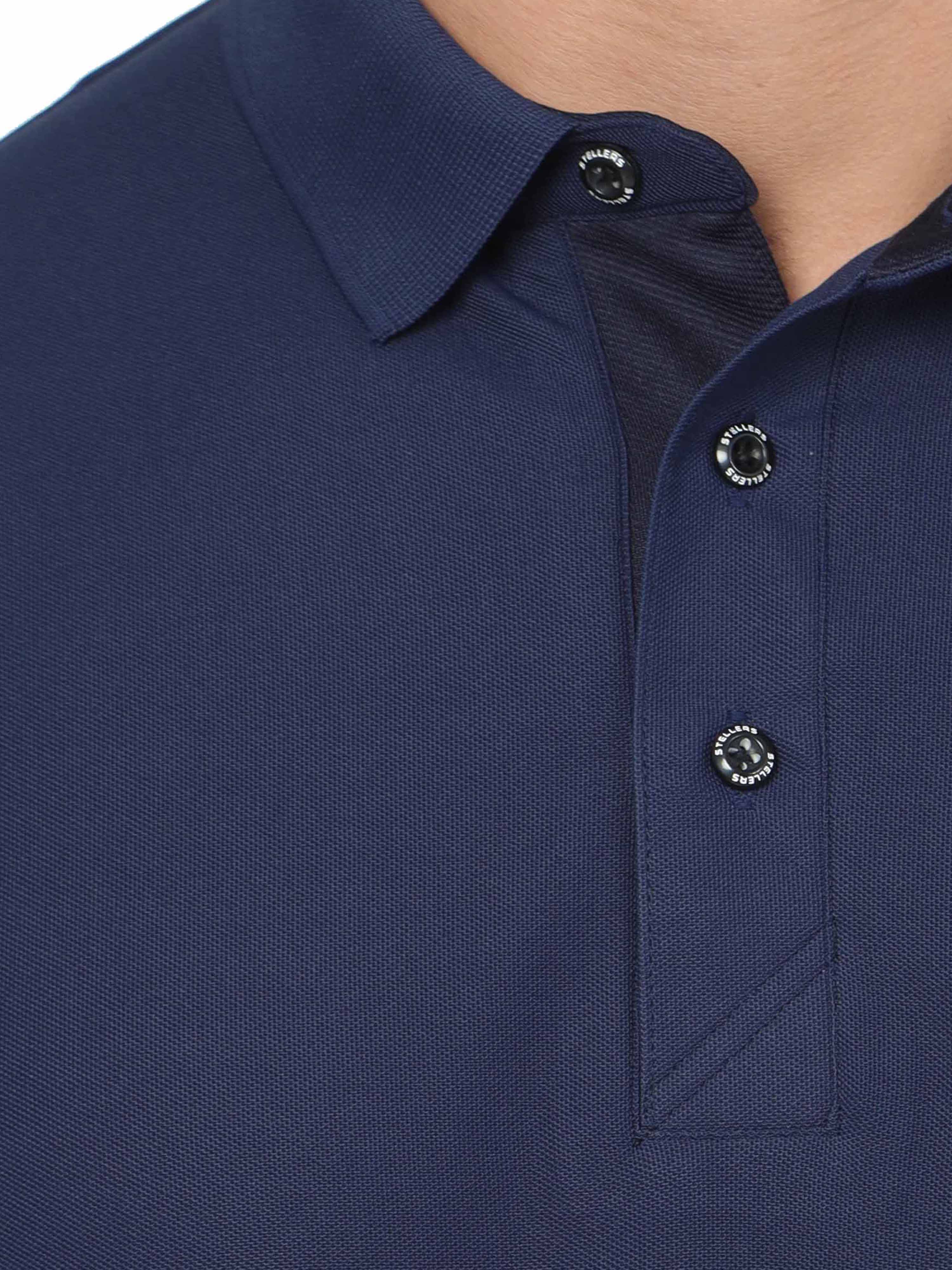 Navy Blue Classic Golf Polo T-Shirt - Image 5