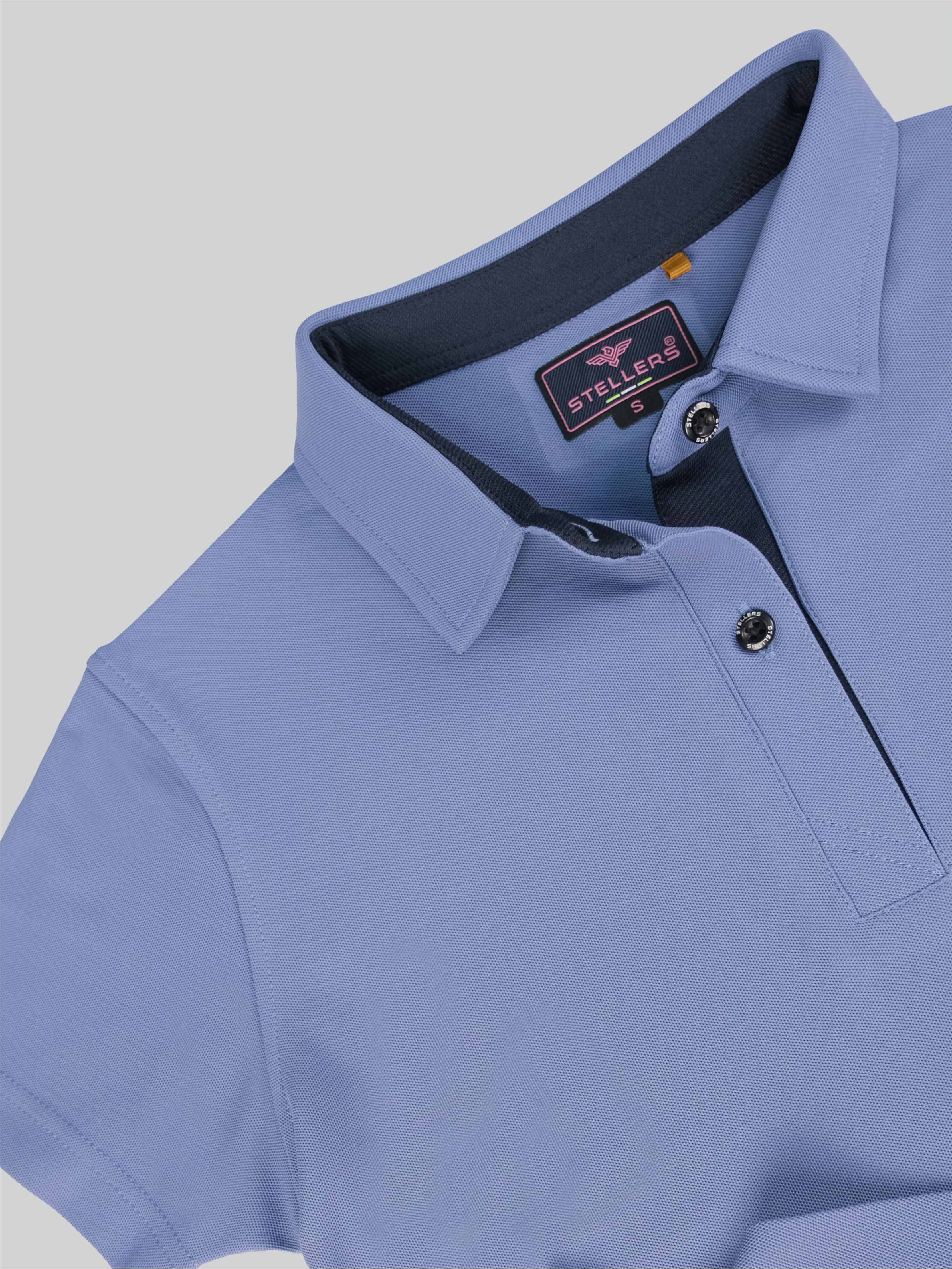Women's Purple Blue Premium Golf Polo T-Shirt - Image 6