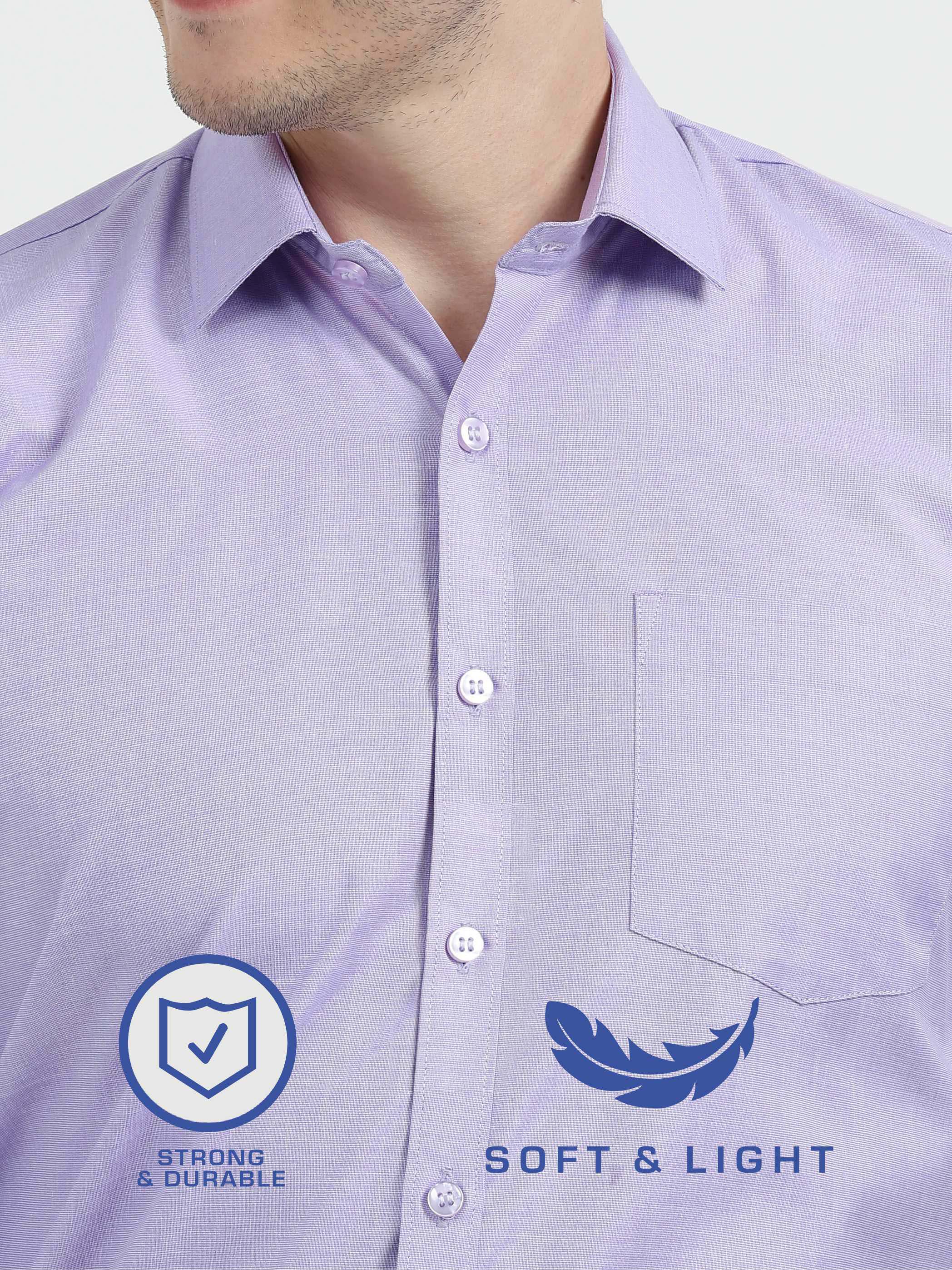 Purple Men's Premium Filla Fill Office Formals - Image 4
