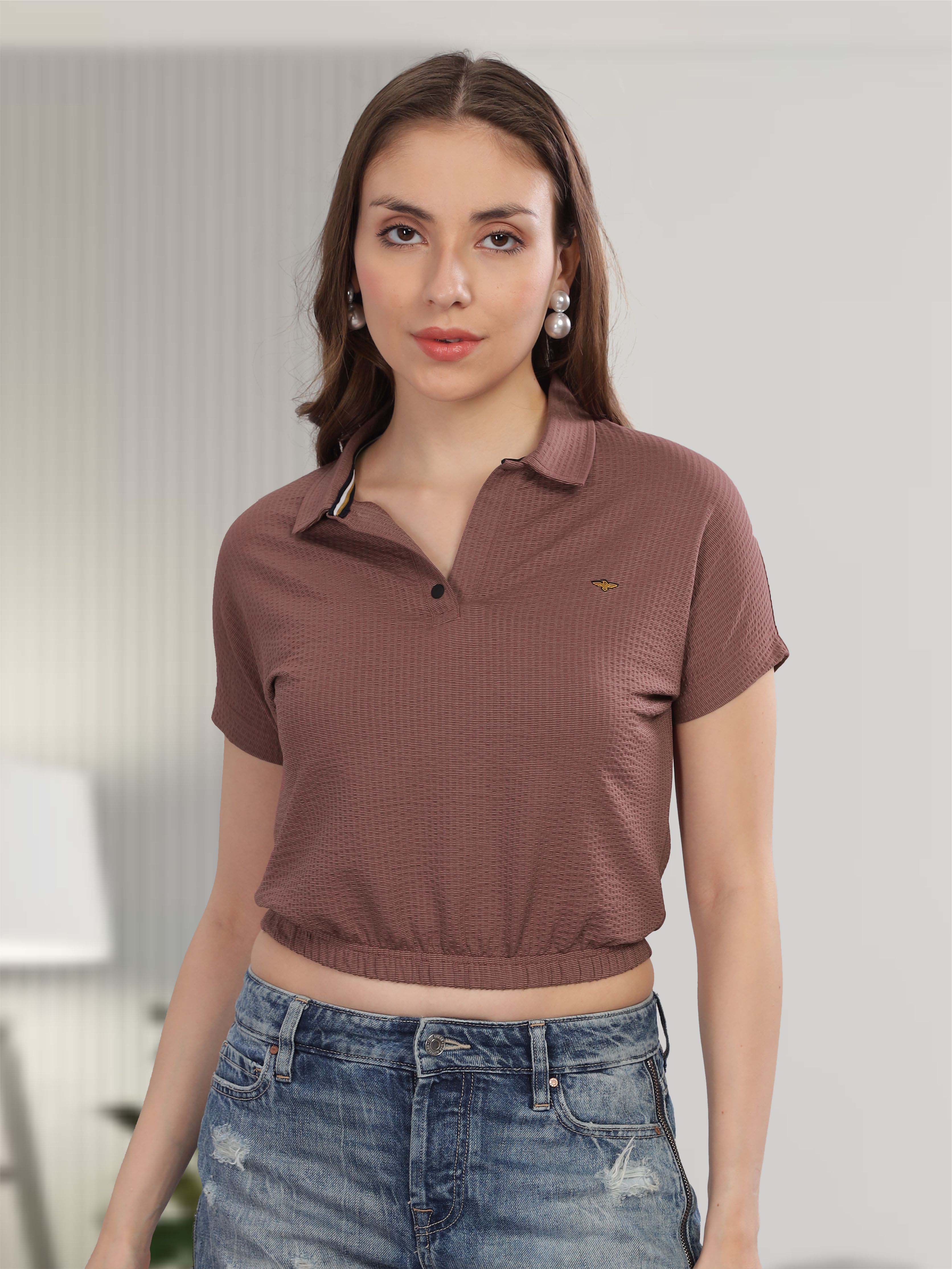 Mauve Women's Crop Tops - Image 3
