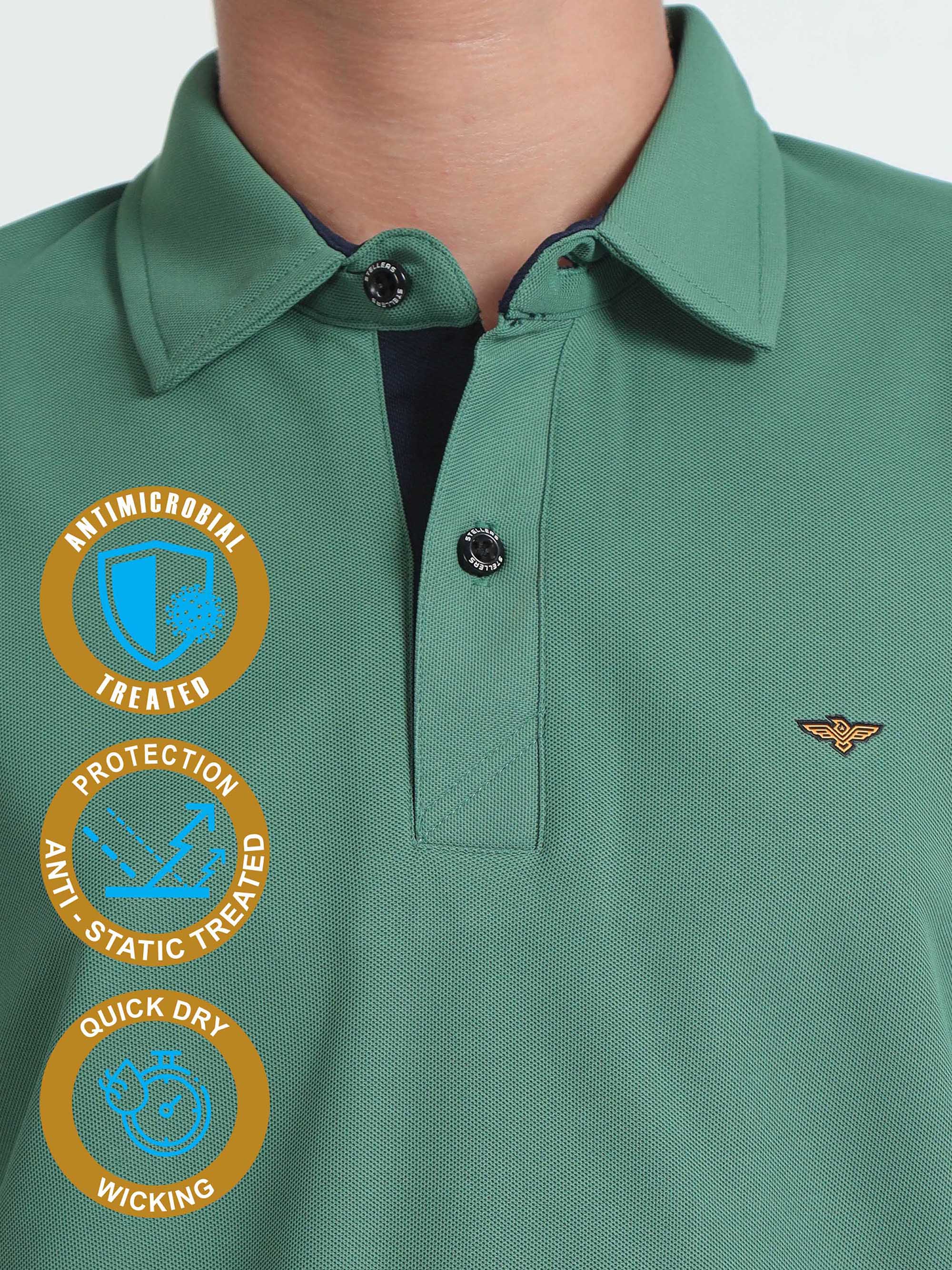 Apple Green Premium Polo T-Shirts - Image 5
