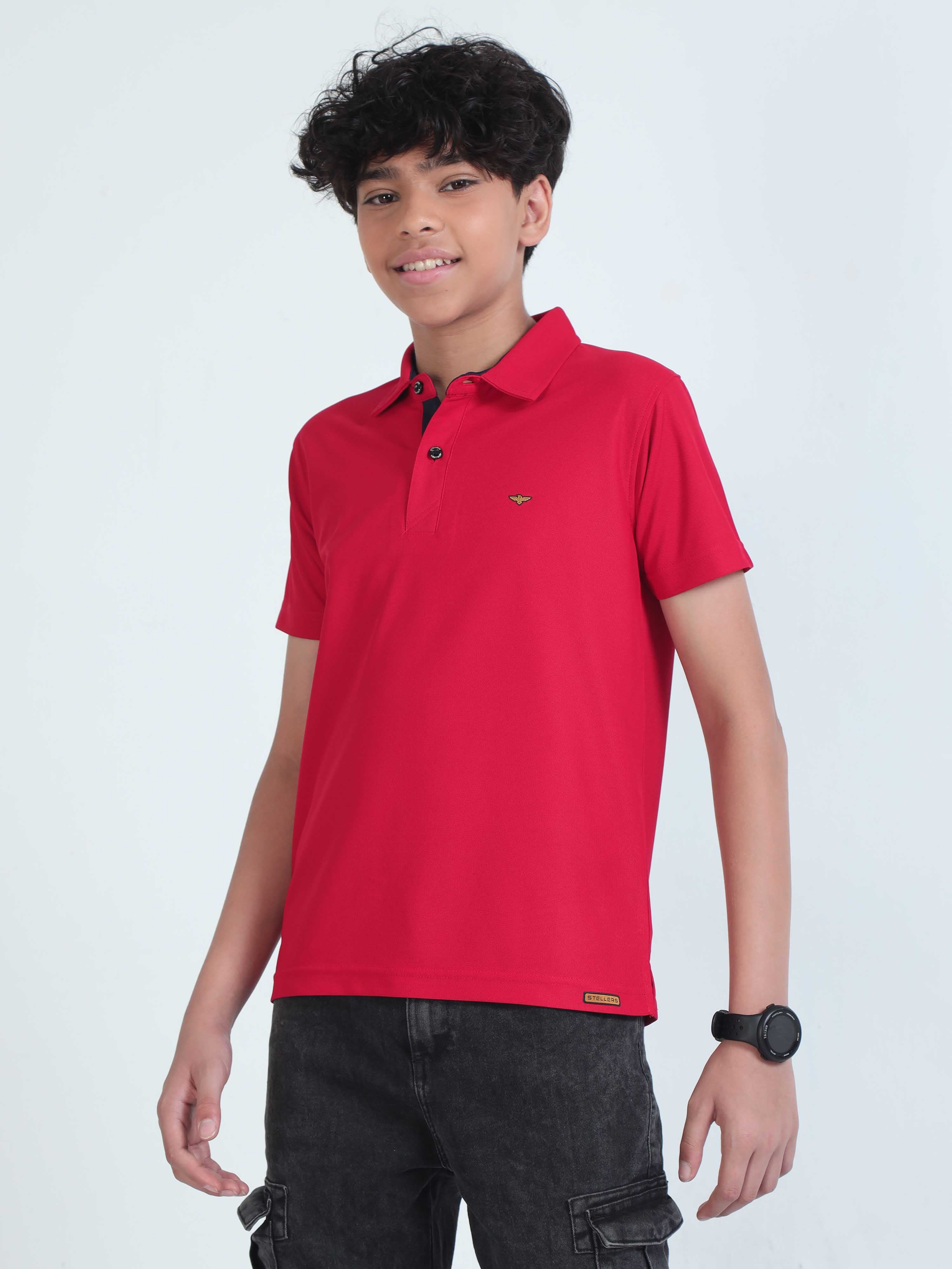 Red Premium Polo T-Shirts - Image 3