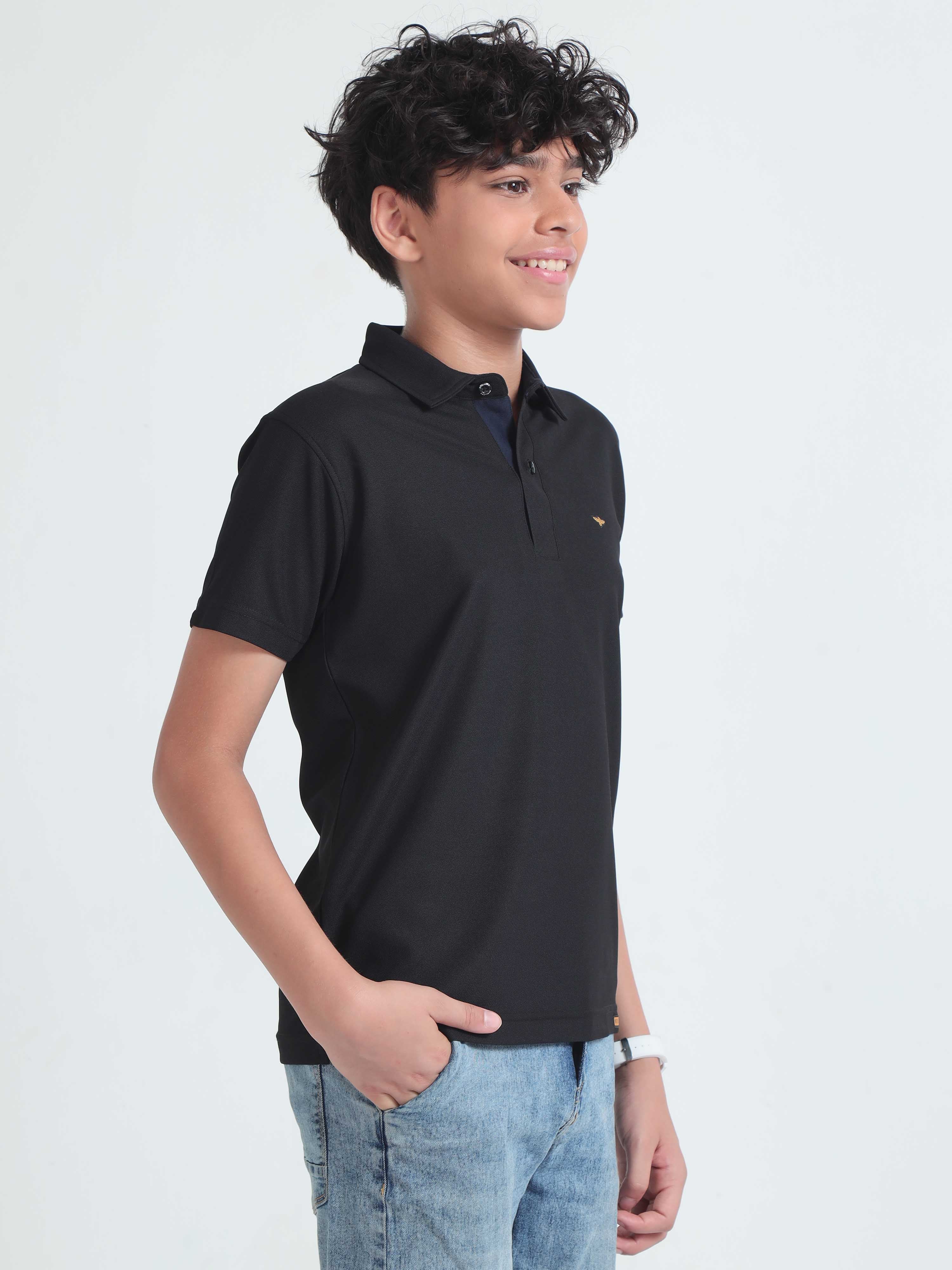 Black Boy's Premium Polo T-Shirts - Image 4