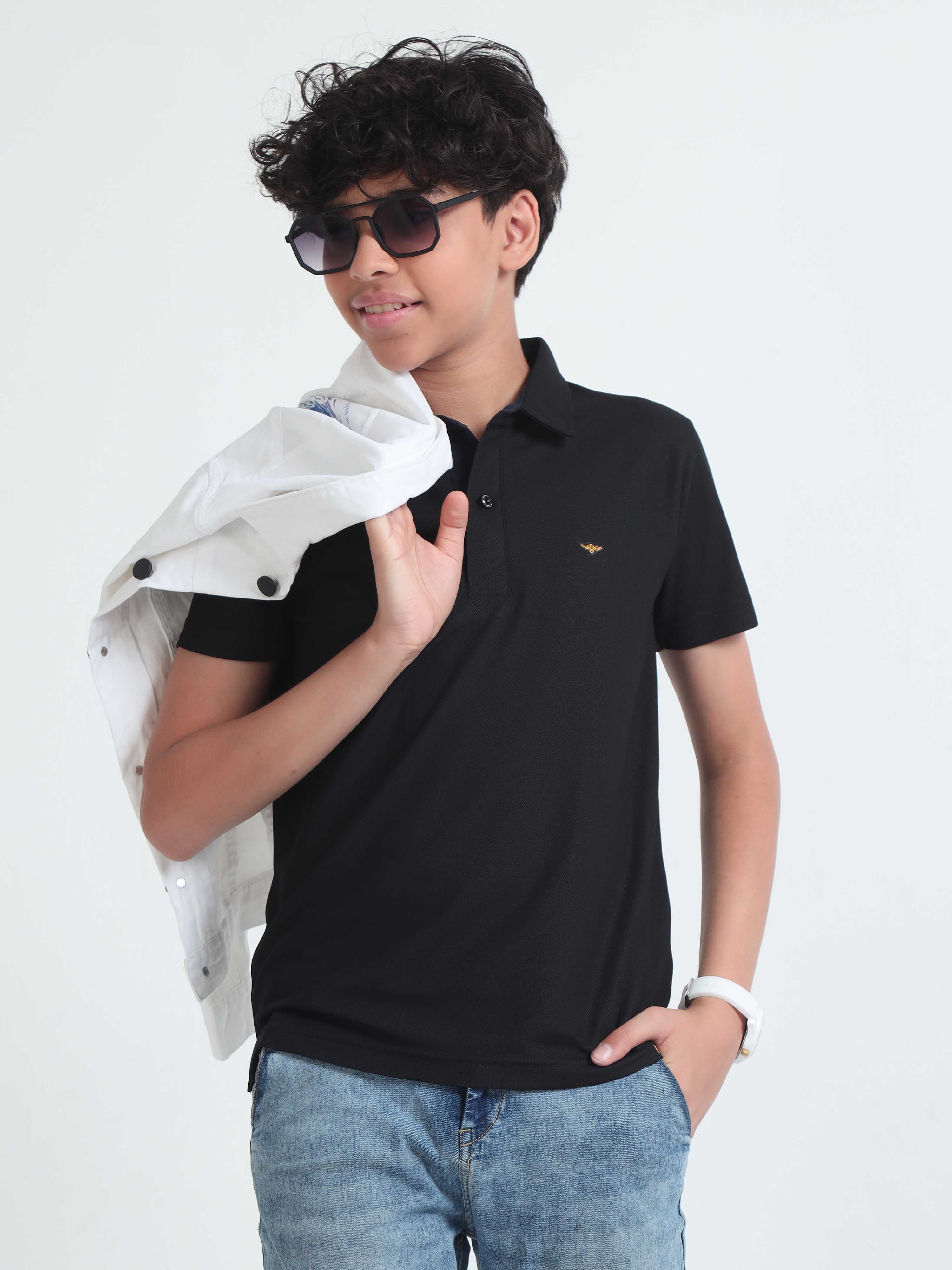 Black Boy's Premium Polo T-Shirts - Image 8