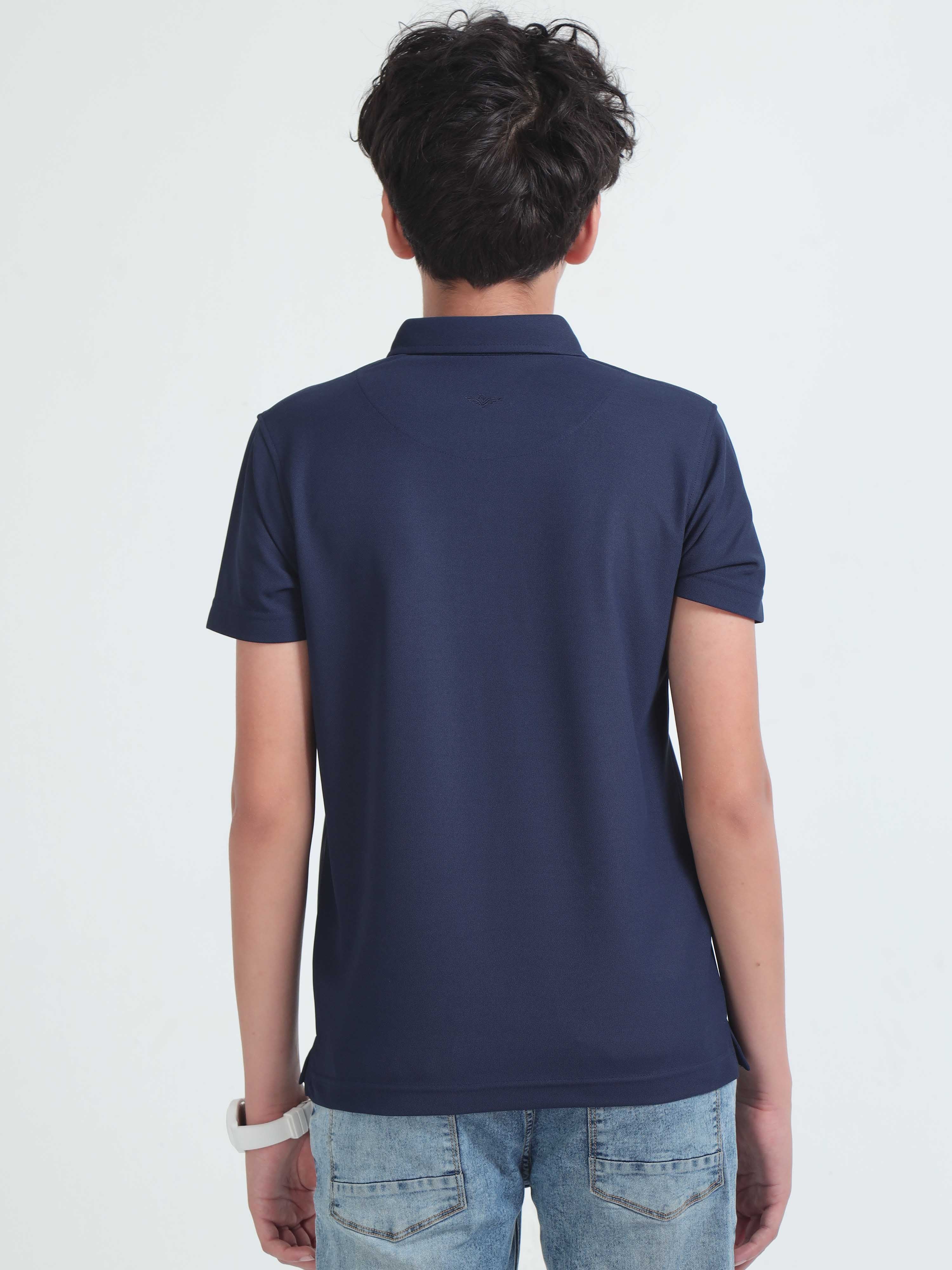 Navy Blue Premium Golf Polo T-Shirt - Image 5