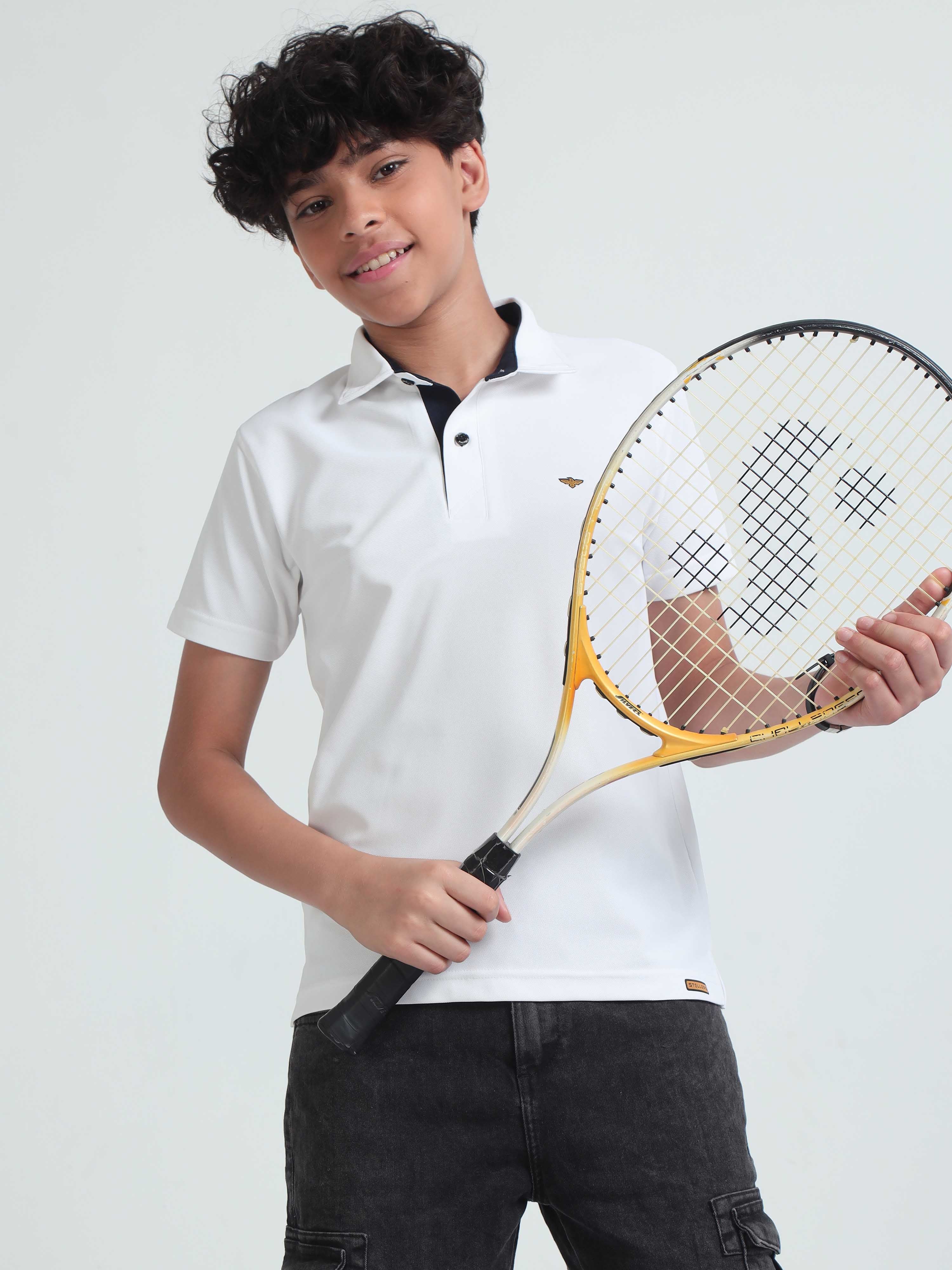 White Premium Polo T-Shirts - Image 7