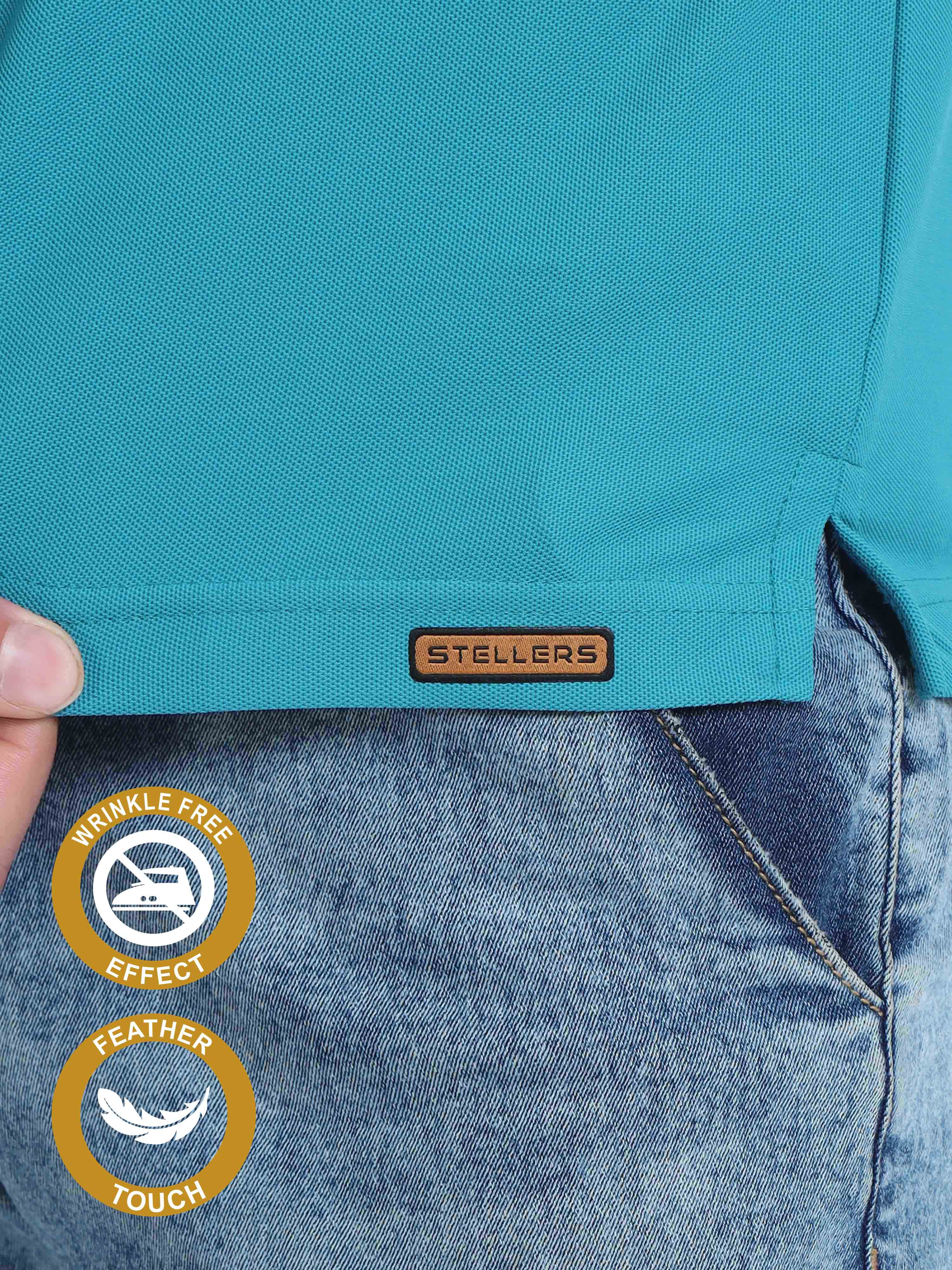 Jade Green Premium Golf Polo T-Shirt - Image 6