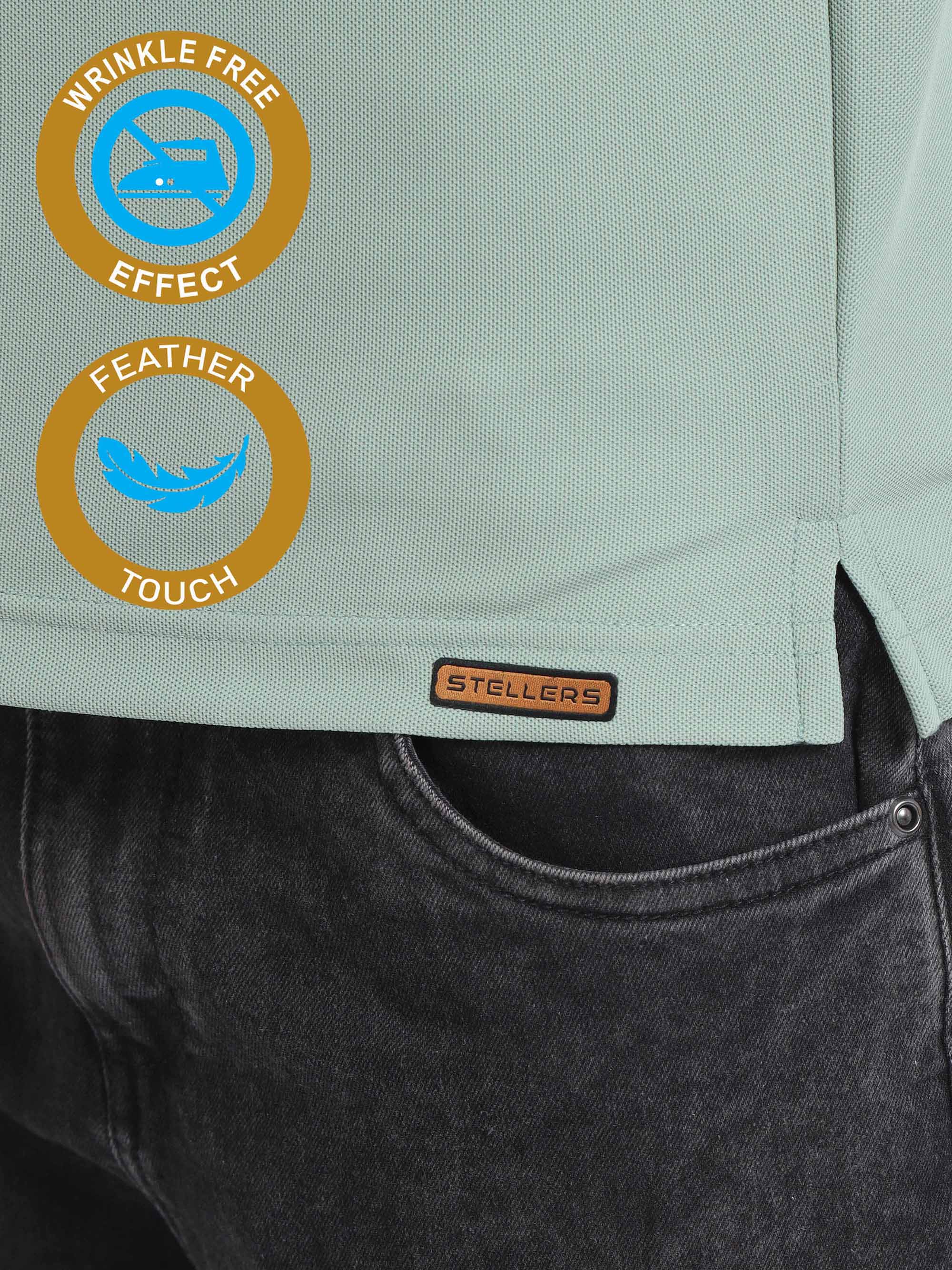Misty Green Premium Polo T-Shirts - Image 6