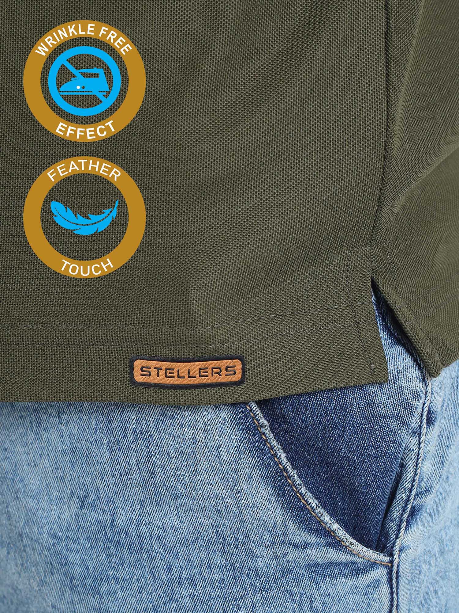 Olive Green Premium Polo T-Shirts - Image 6