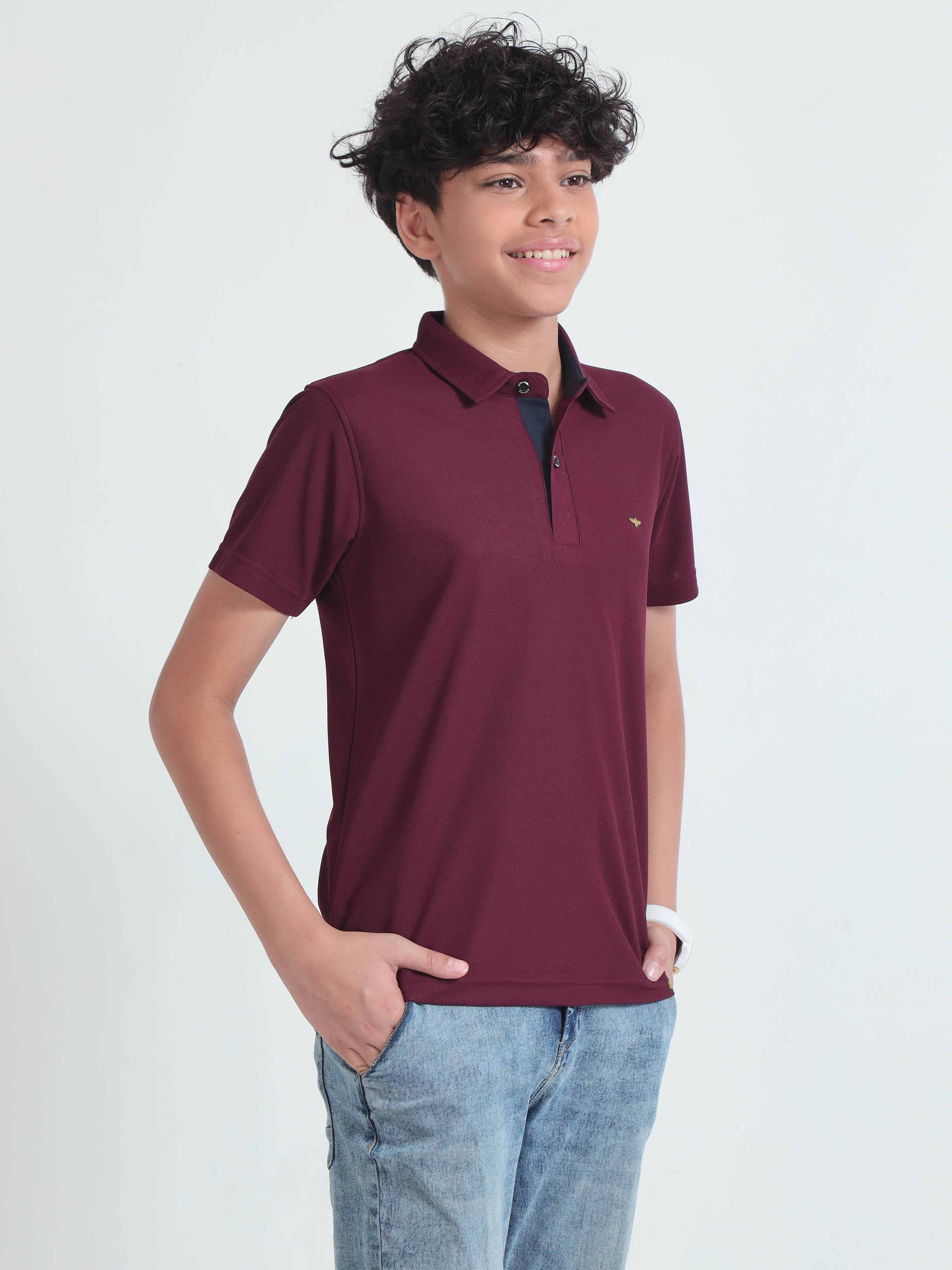 Wine Premium Polo T-Shirts - Image 4