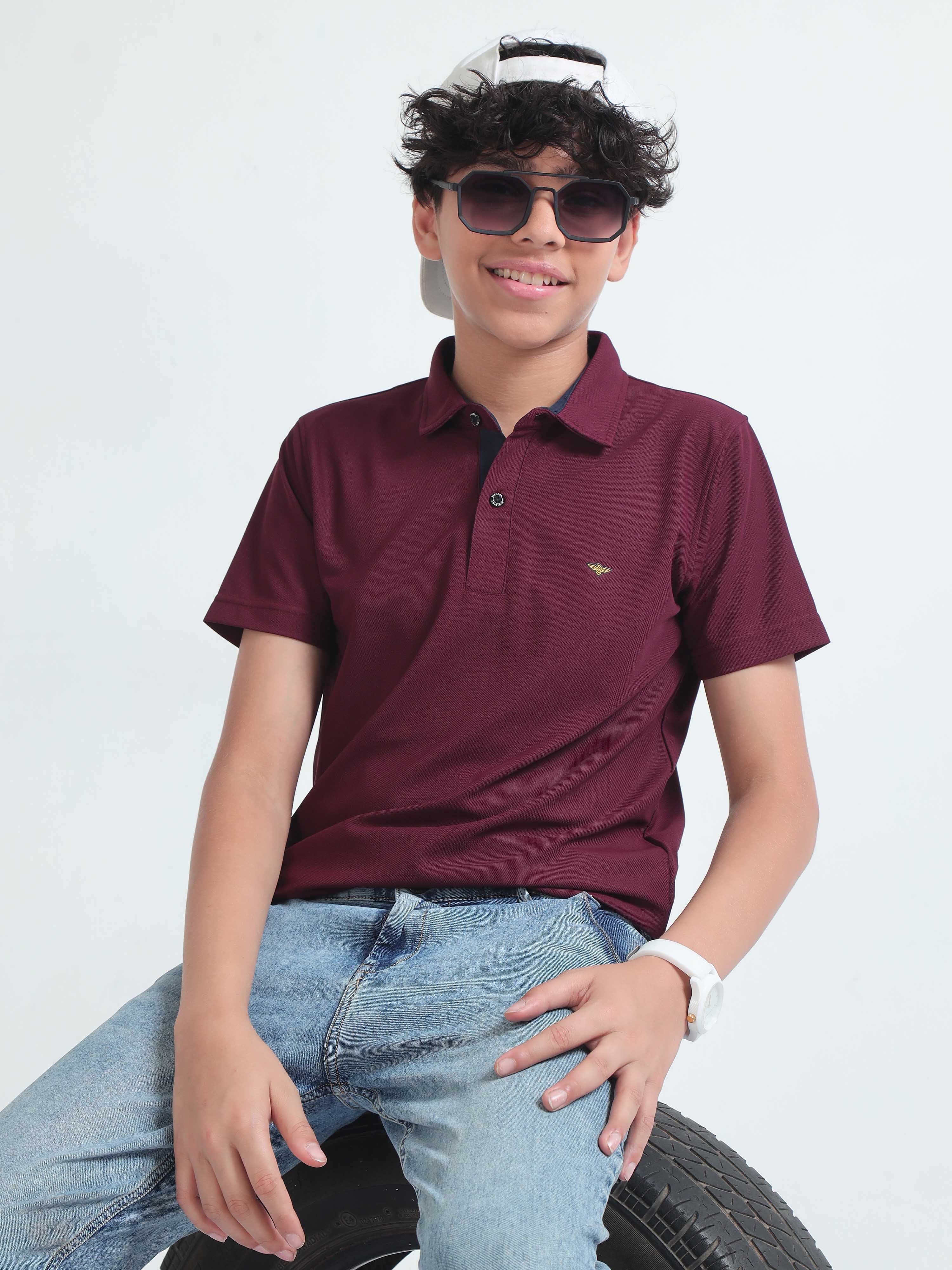 Wine Premium Polo T-Shirts - Image 7