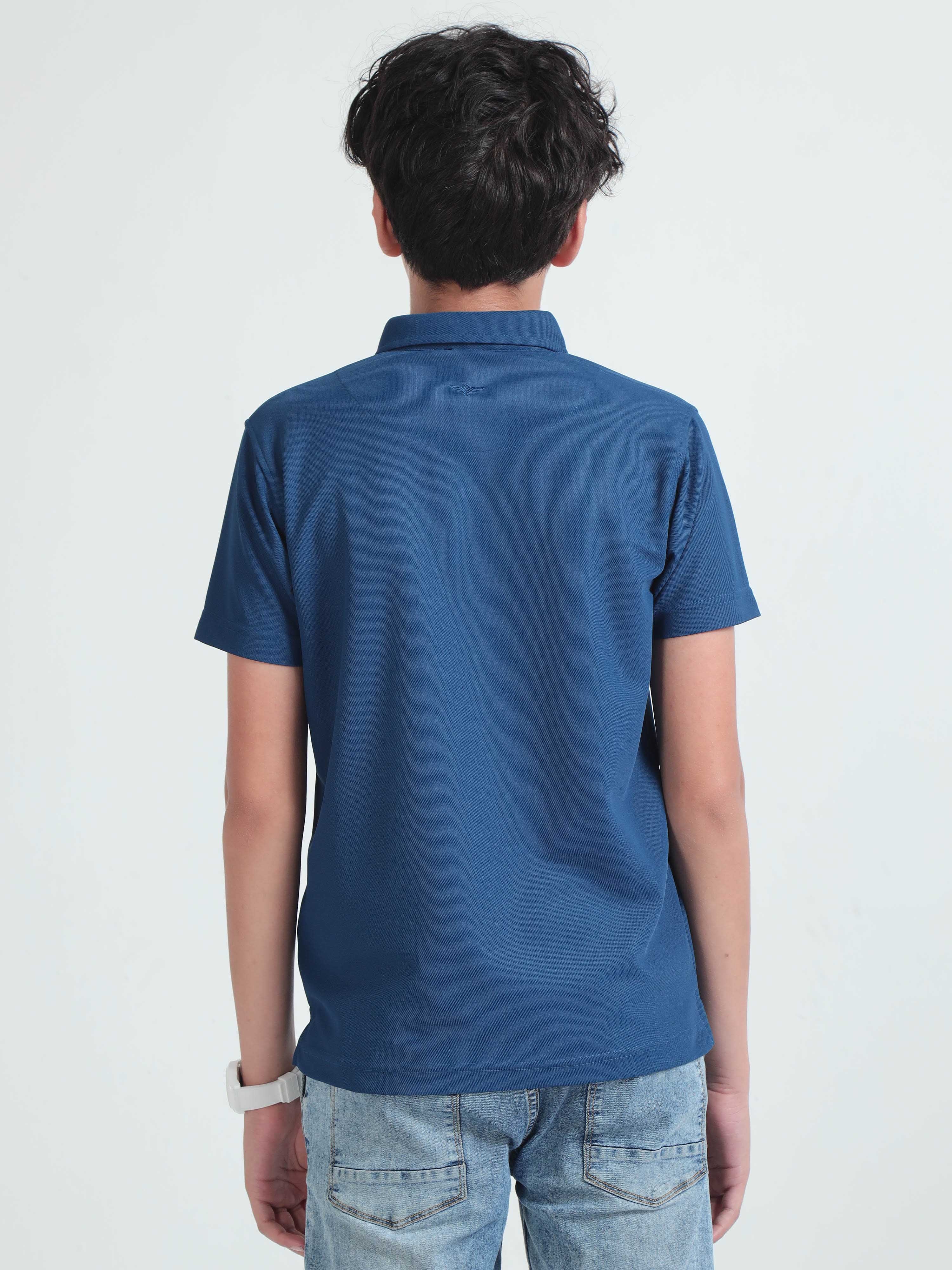 Teal Blue Premium Polo T-Shirts - Image 5