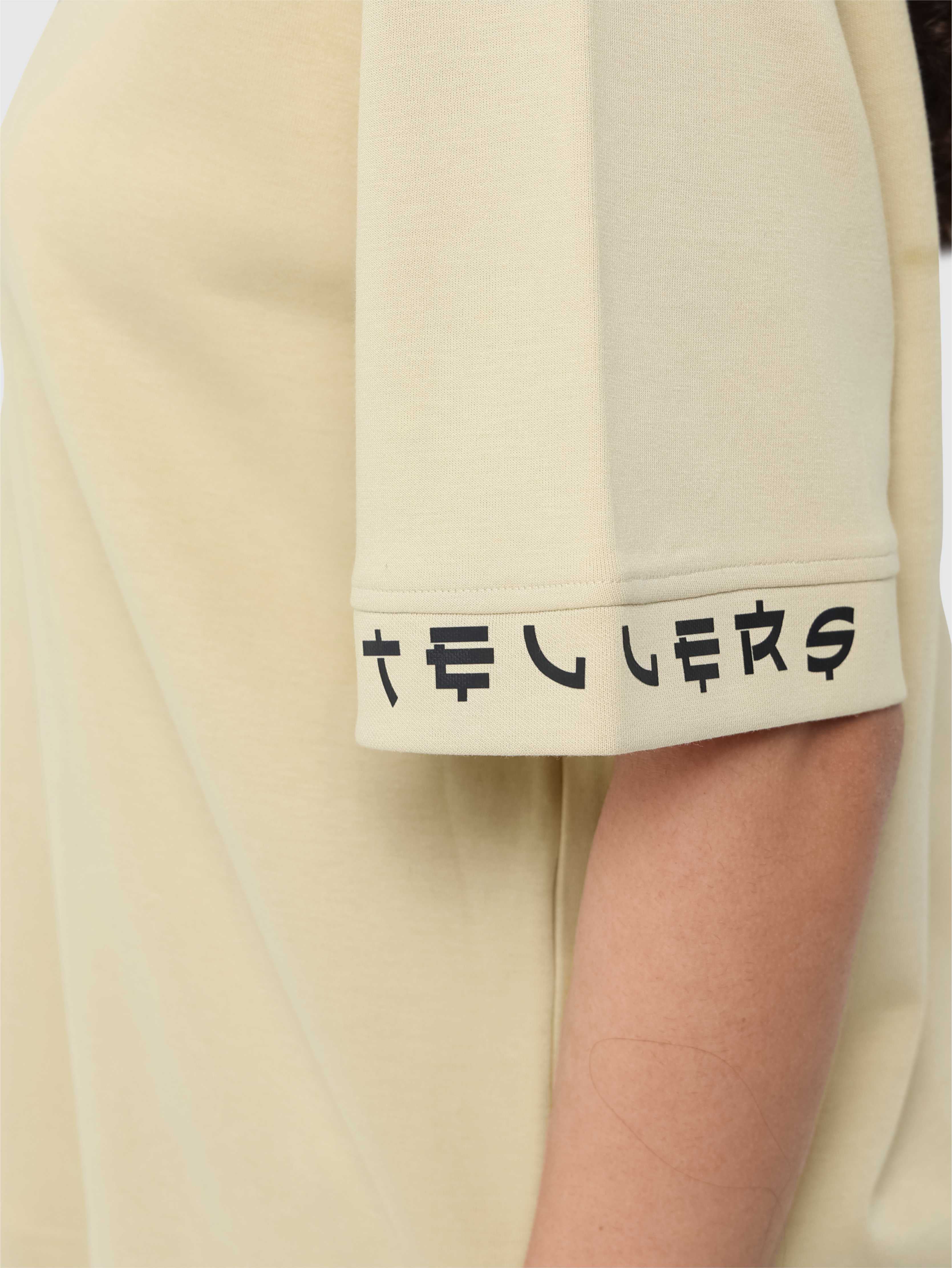 Women Oversized T-Shirt - Beige | Feather Touch Feel | Odour Resistant | Quick Dry | Stretchable | Lightweight - Image 7