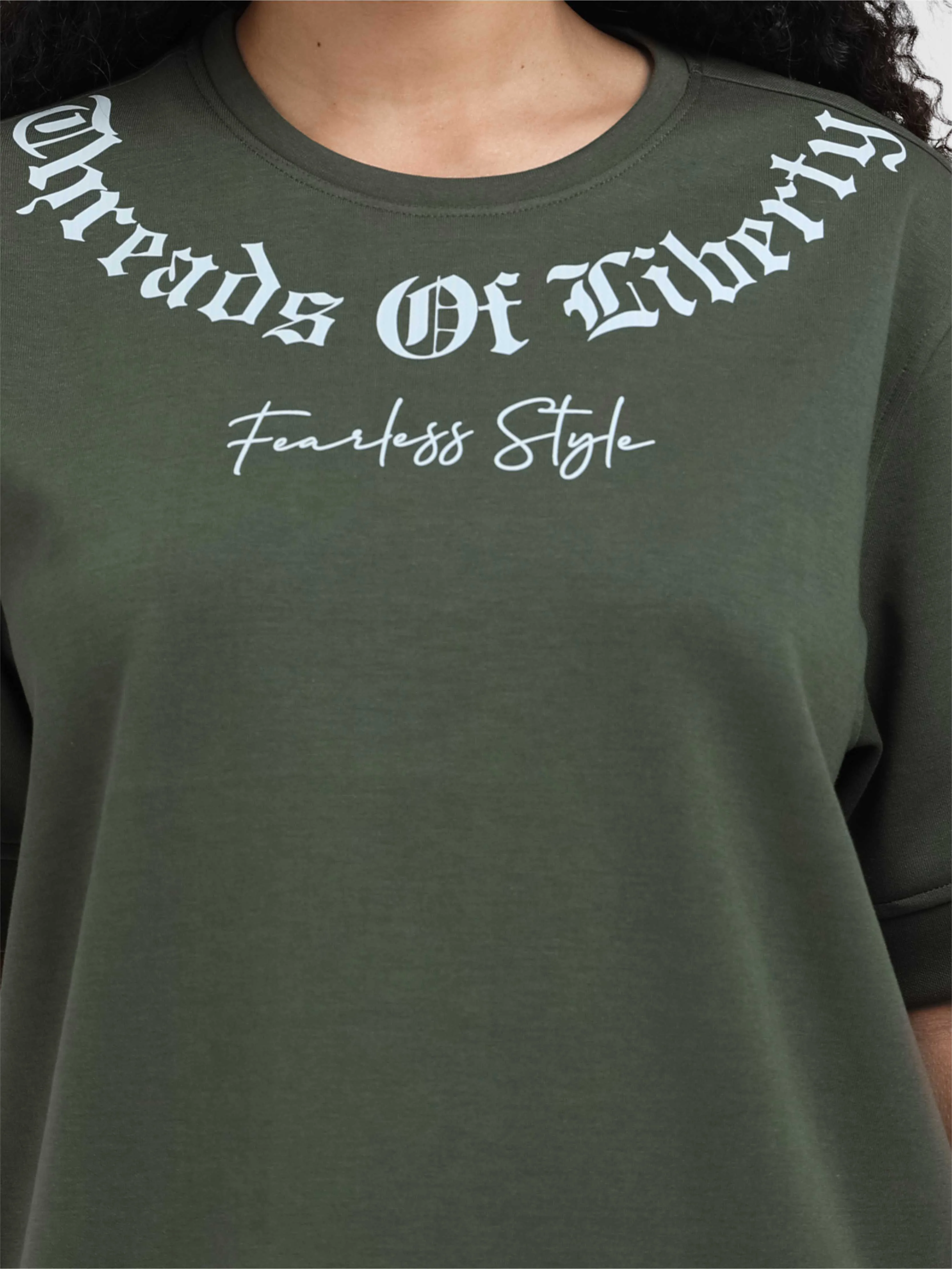 Women Oversized T-Shirt - Olive Green | Feather Touch Feel | Odour Resistant | Quick Dry | Stretchable | Lightweight - Image 6